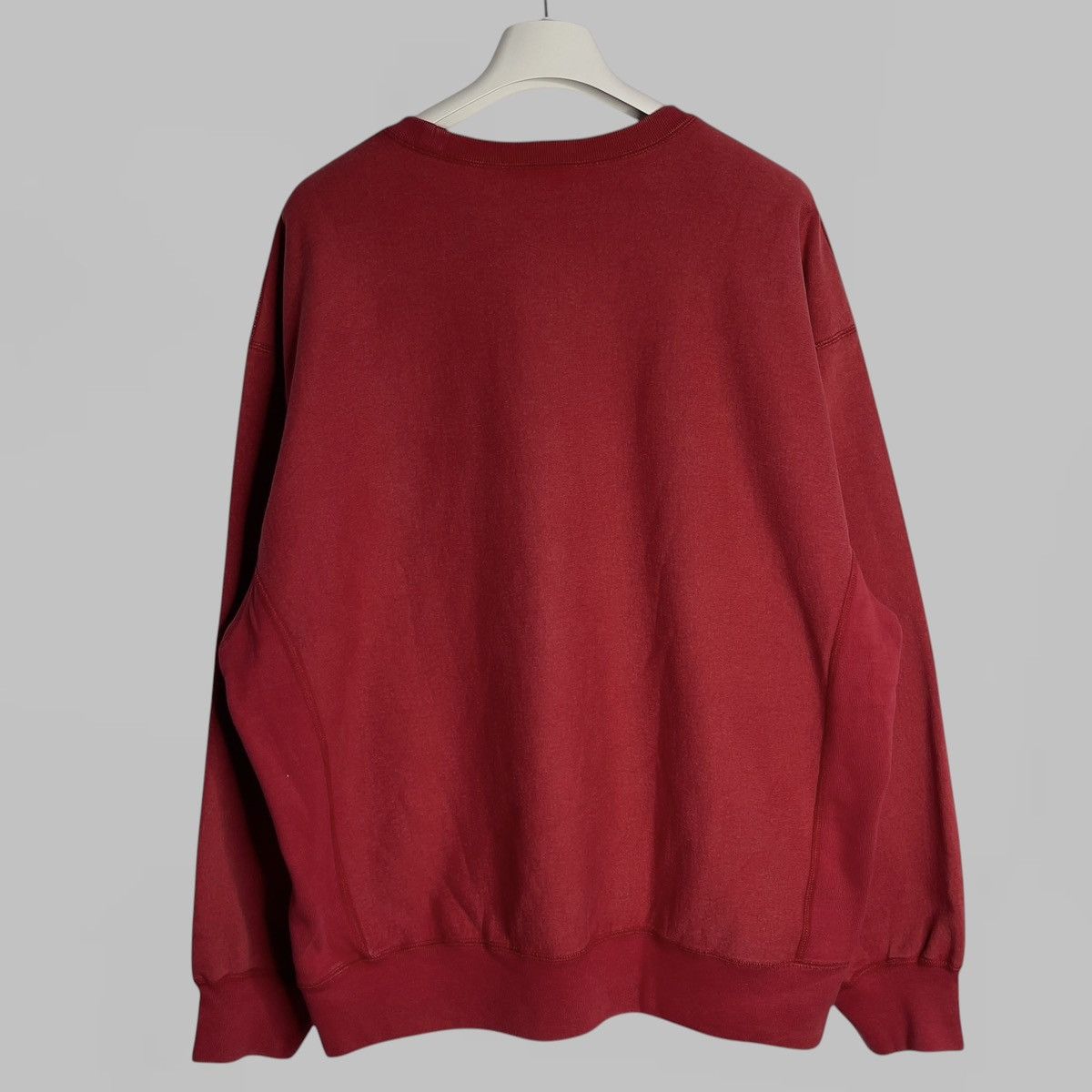 Supreme SUPREME ICONIC RED CRACKED LOGO CREWNECK SIZE XL Size US XL / EU 56 / 4 - 5 Thumbnail