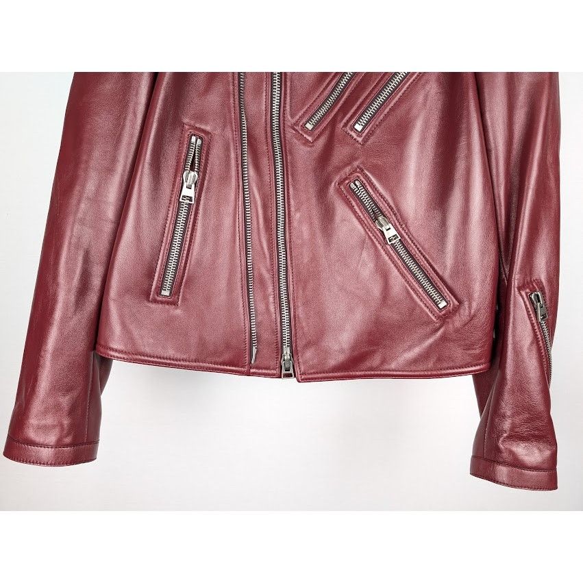 Tom Ford o1rshd1 Leather Jacket in Burgandy Size US L / EU 52-54 / 3 - 7 Thumbnail
