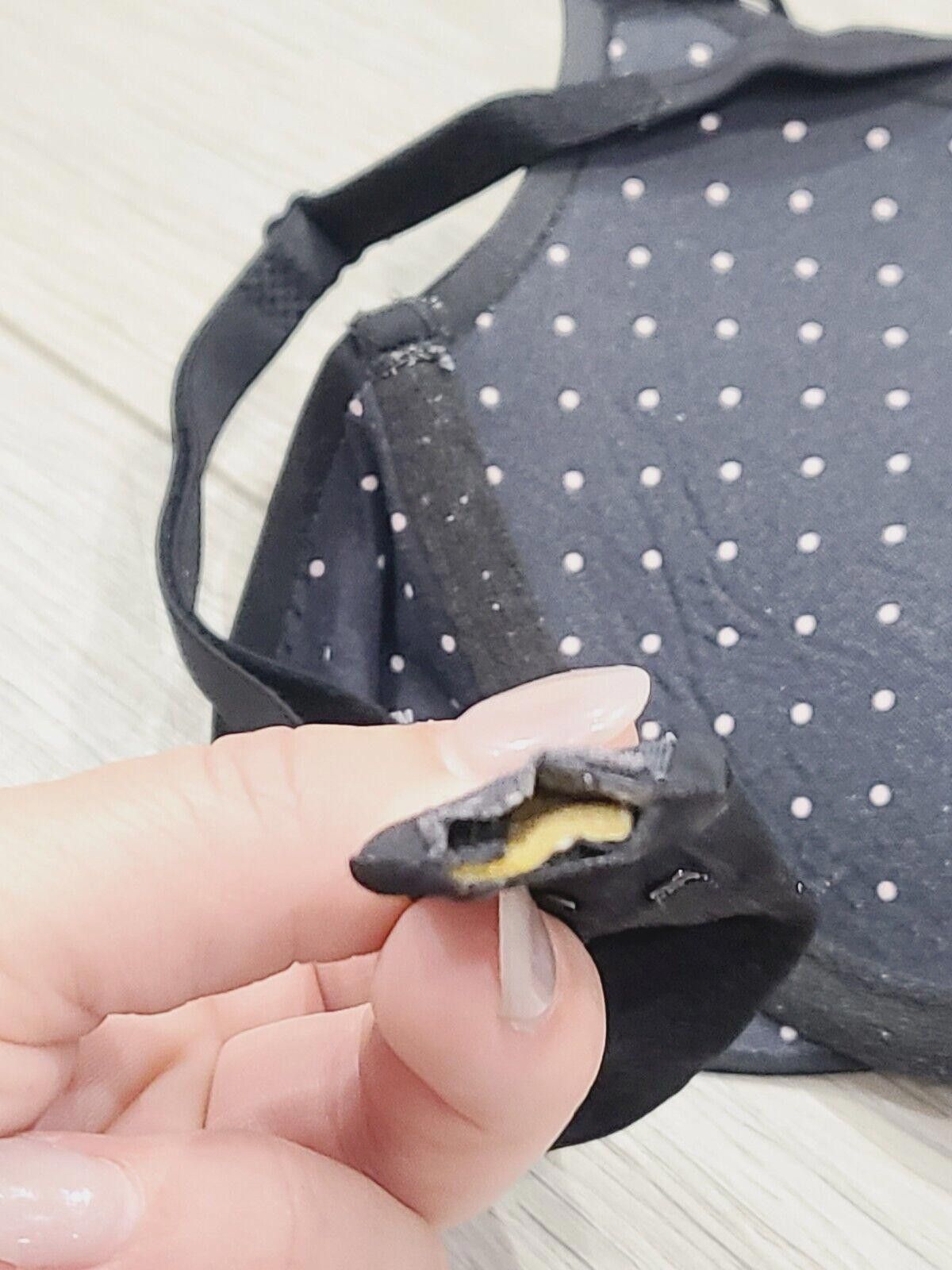 Designer Vs Sexy Little Things Bra 34c Black Polka Dot Pls Read Size ONE SIZE - 3 Thumbnail