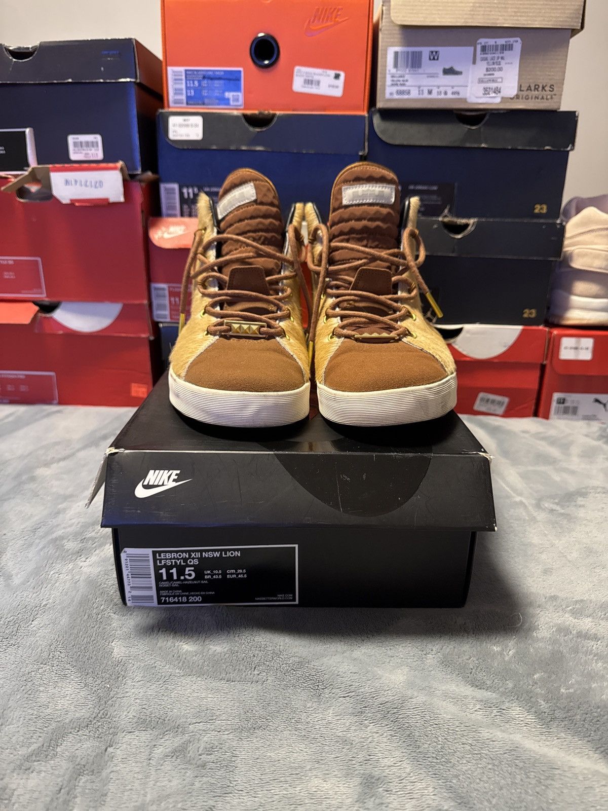 Nike Nike Lebron XII NSW Lifestyle ‘Lions Mane’ Size US 11.5 / EU 44-45 - 6 Thumbnail