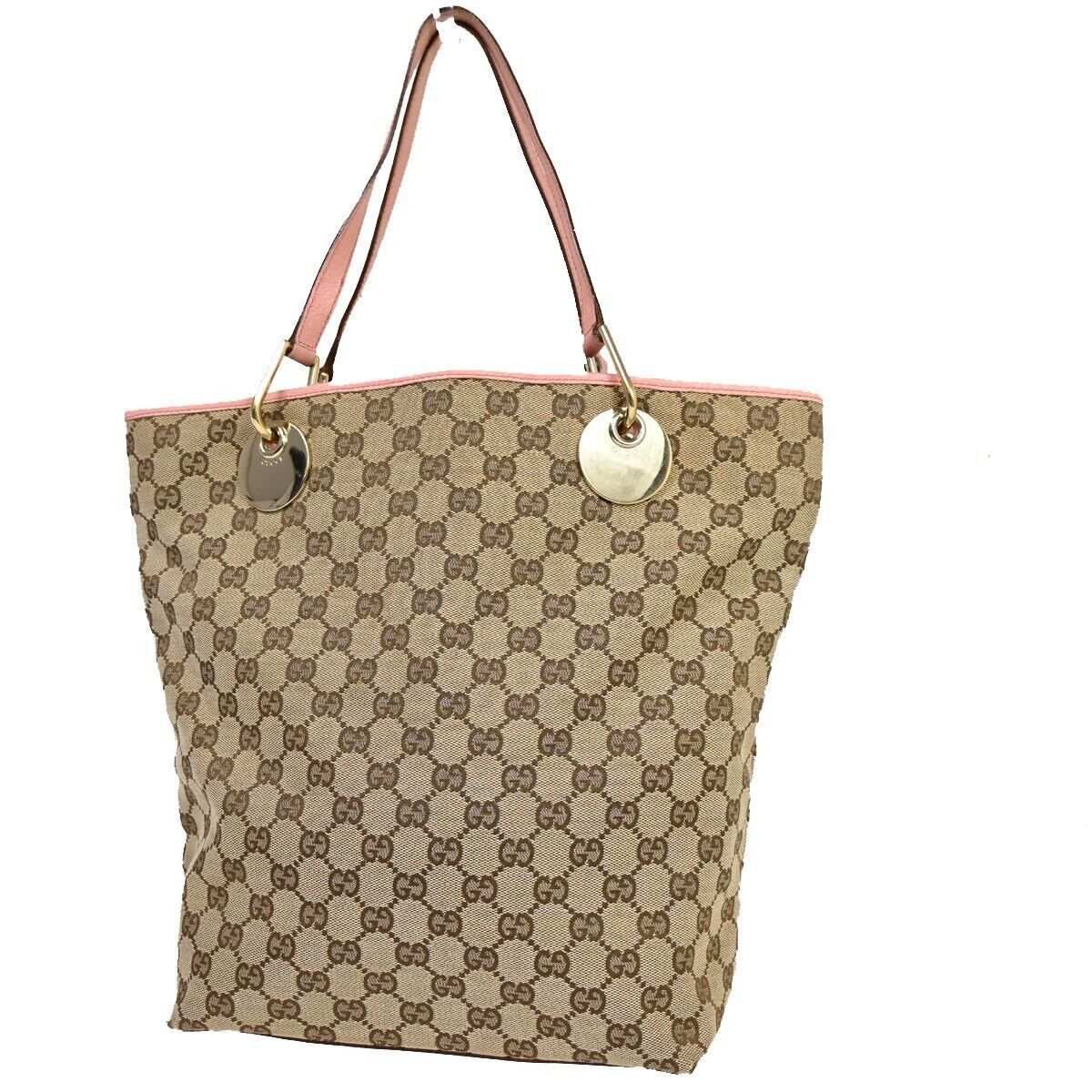 Gucci Eclipse Beige Canvas Tote Bag (Pre-Owned) Size ONE SIZE - 1 Thumbnail