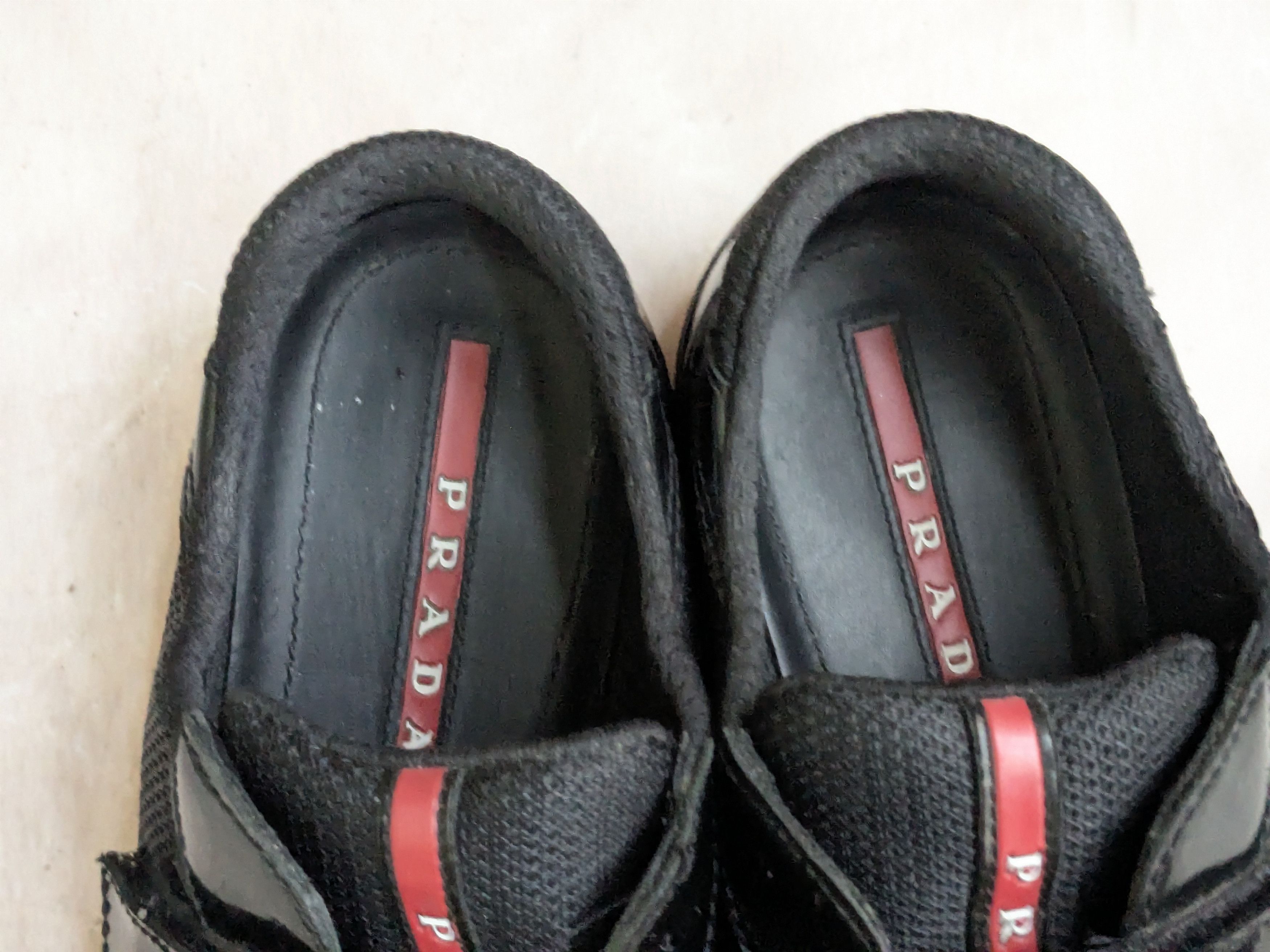 Prada Prada America's Cup Black Red 7.5 Leather Low Tops Size US 7.5 / EU 40-41 - 5 Thumbnail