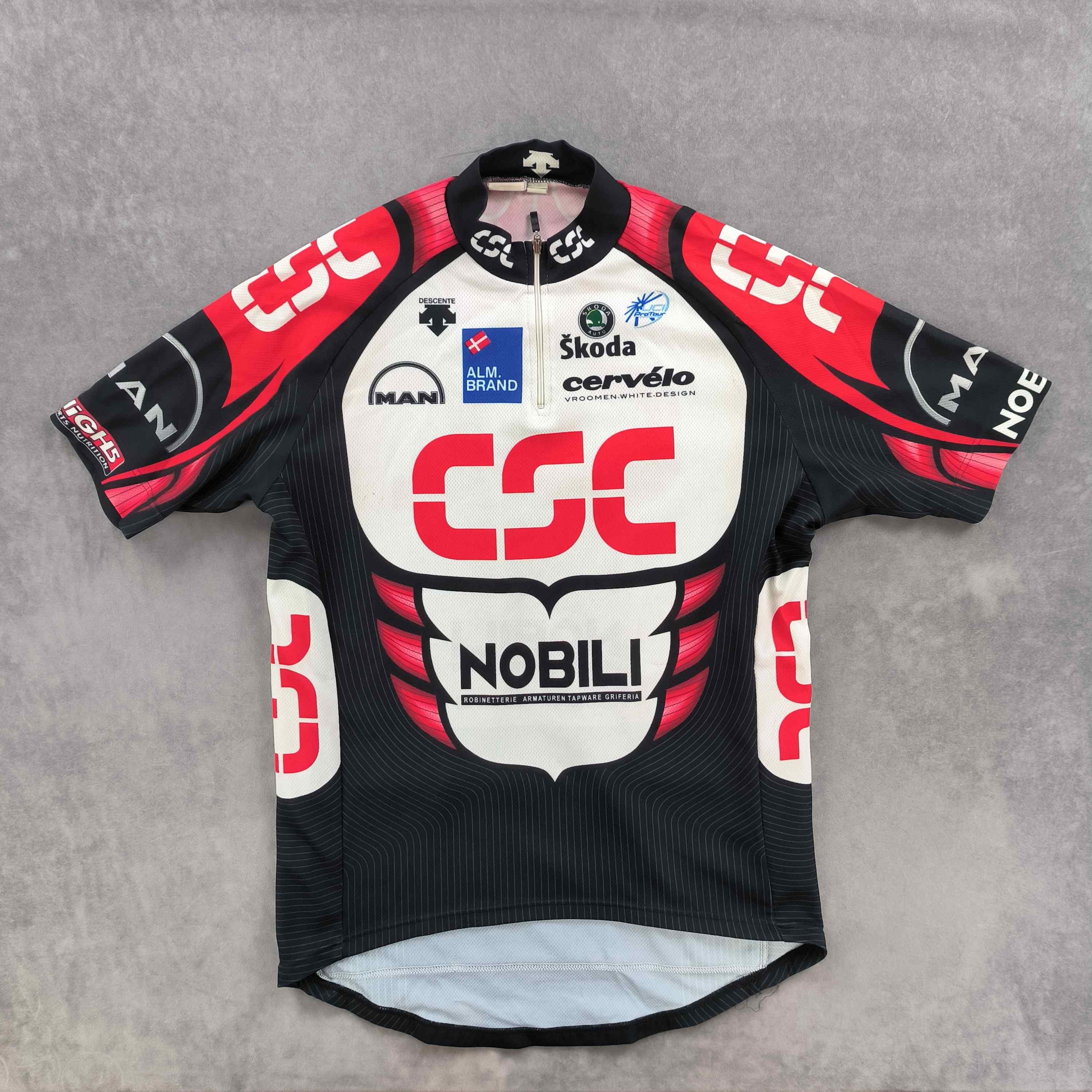 Descente Descente CSC Nobili cycling jersey shirt size 6 Size US M / EU 48-50 / 2 - 1 Thumbnail
