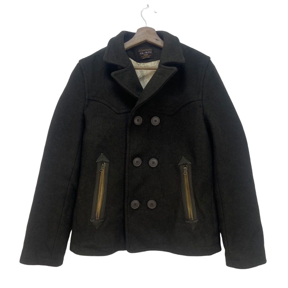 Vintage 80s Mr. Olive Retro Wool Heavy Coat