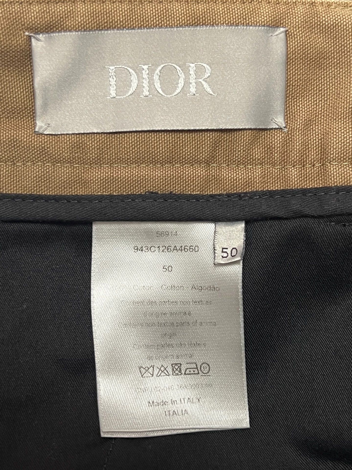 Dior Dior Basic Khaki Cotton Pants Men's 50 Size US 34 / EU 50 - 4 Thumbnail