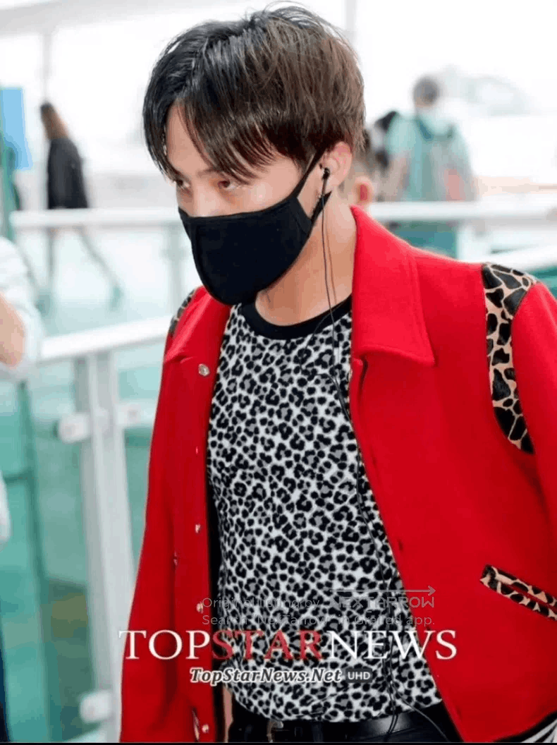 Saint Laurent Paris Saint Laurent Paris Cotton Round Neck Black and Grey Leopa Size US L / EU 52-54 / 3 - 7 Thumbnail