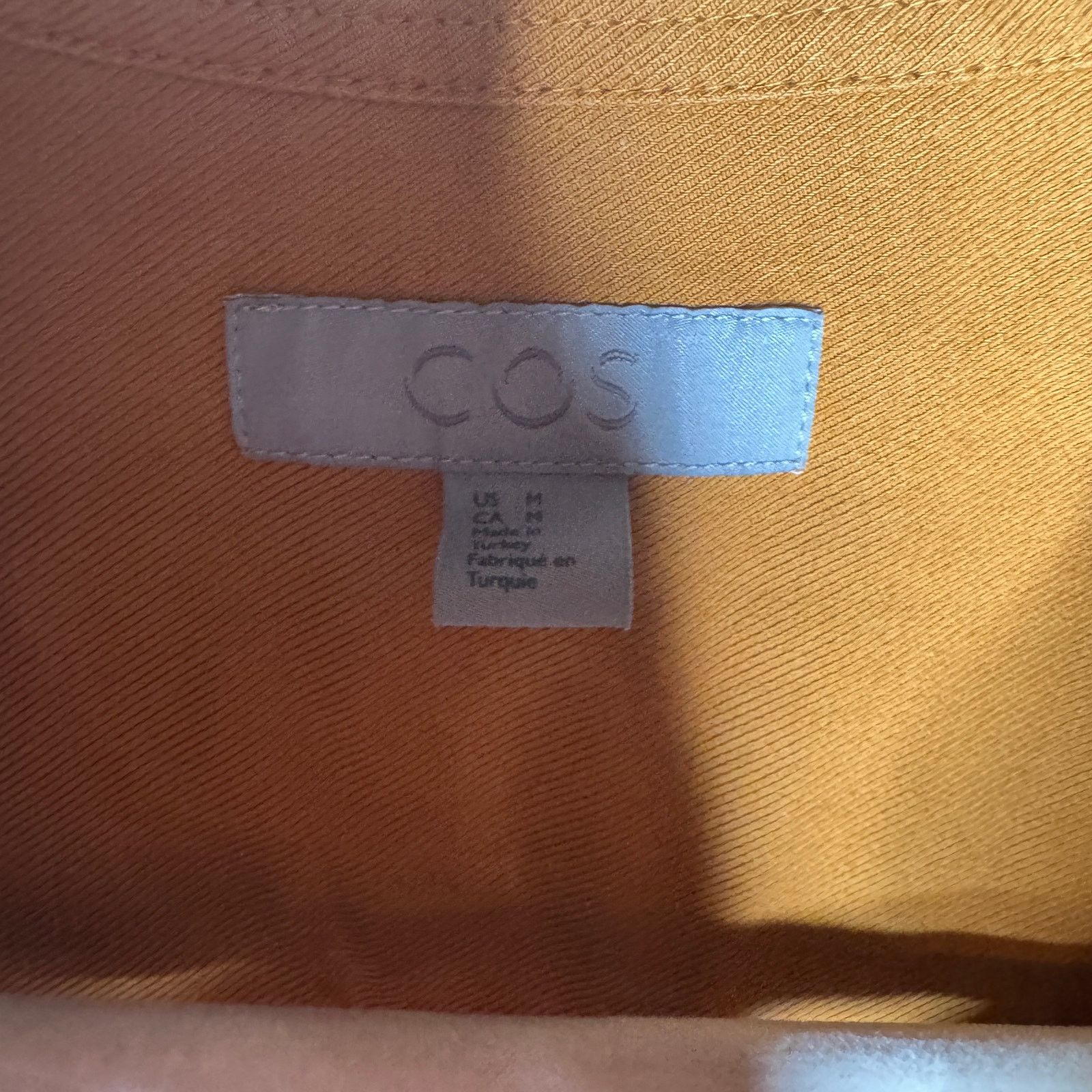 Cos COS Relaxed Fit Casual Button Down Shirt Cotton Yellow M Size US M / EU 48-50 / 2 - 3 Thumbnail