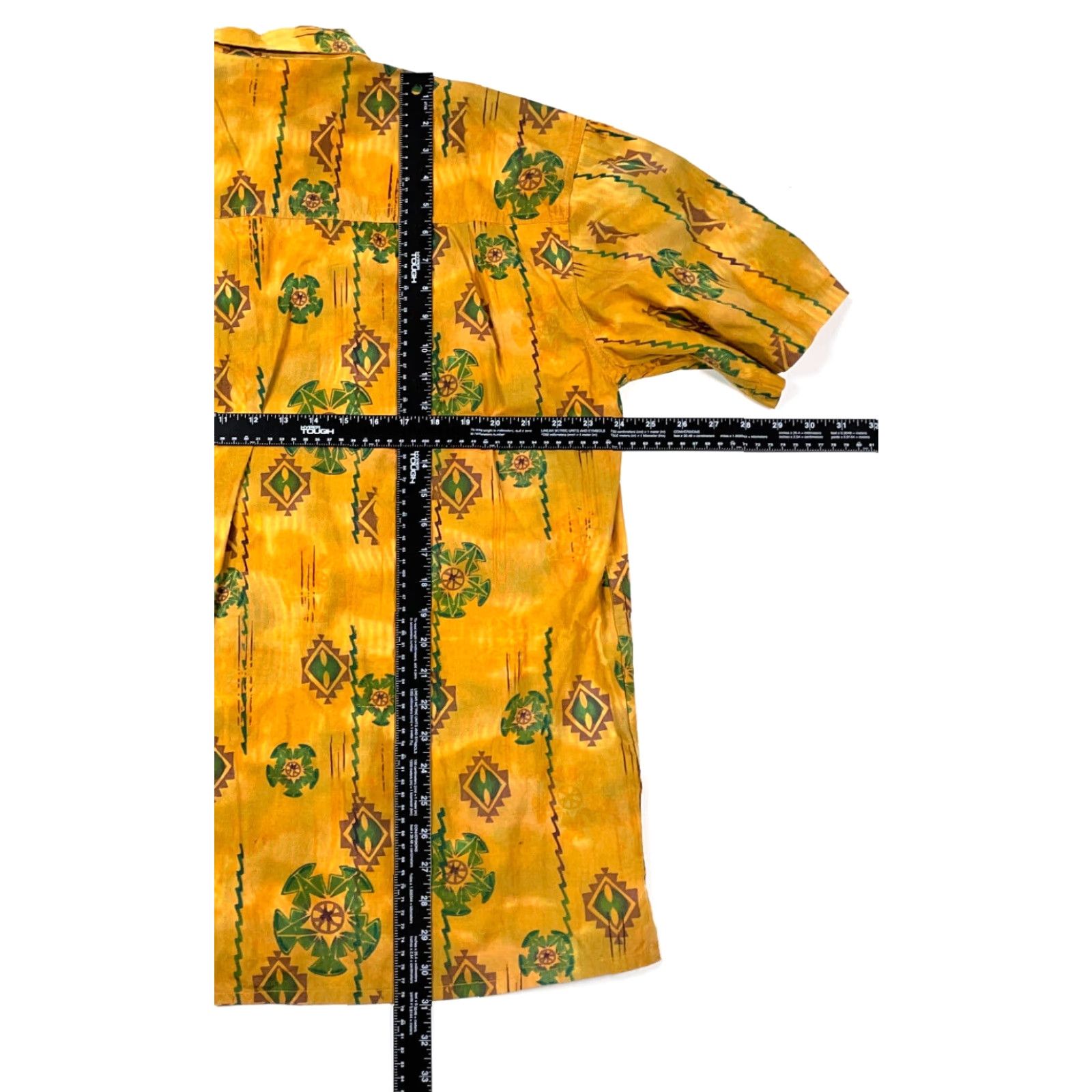 Etro VINTAGE Mad Gringo Shirt Geometric All-Over Print Short Sleeve Adult XL Orange 90s Hip Hop Mens Size US XL / EU 56 / 4 - 8 Thumbnail