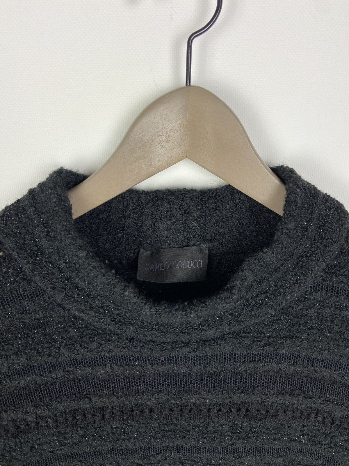 Carlo Colucci × Designer Vintage Carlo Colucci Womens Abstractical Wool Sweater Sz 38 Size XS / US 0-2 / IT 36-38 - 3 Thumbnail