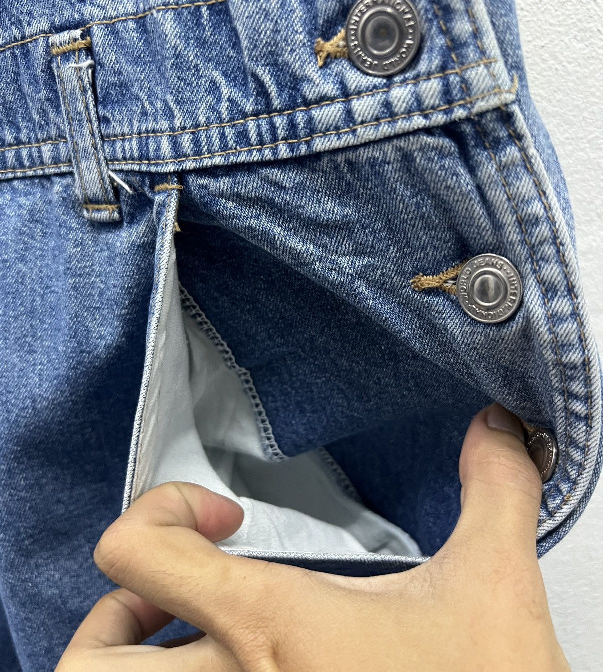Big John × Vintage Vintage John Power MINI Denim Overalls Size US 35 - 9 Thumbnail