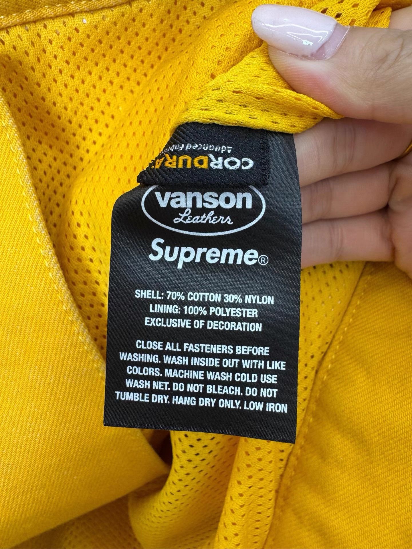 Supreme Supreme x Vanson Cordura Denim Jacket FW22 Week12 K36 Size US L / EU 52-54 / 3 - 4 Thumbnail
