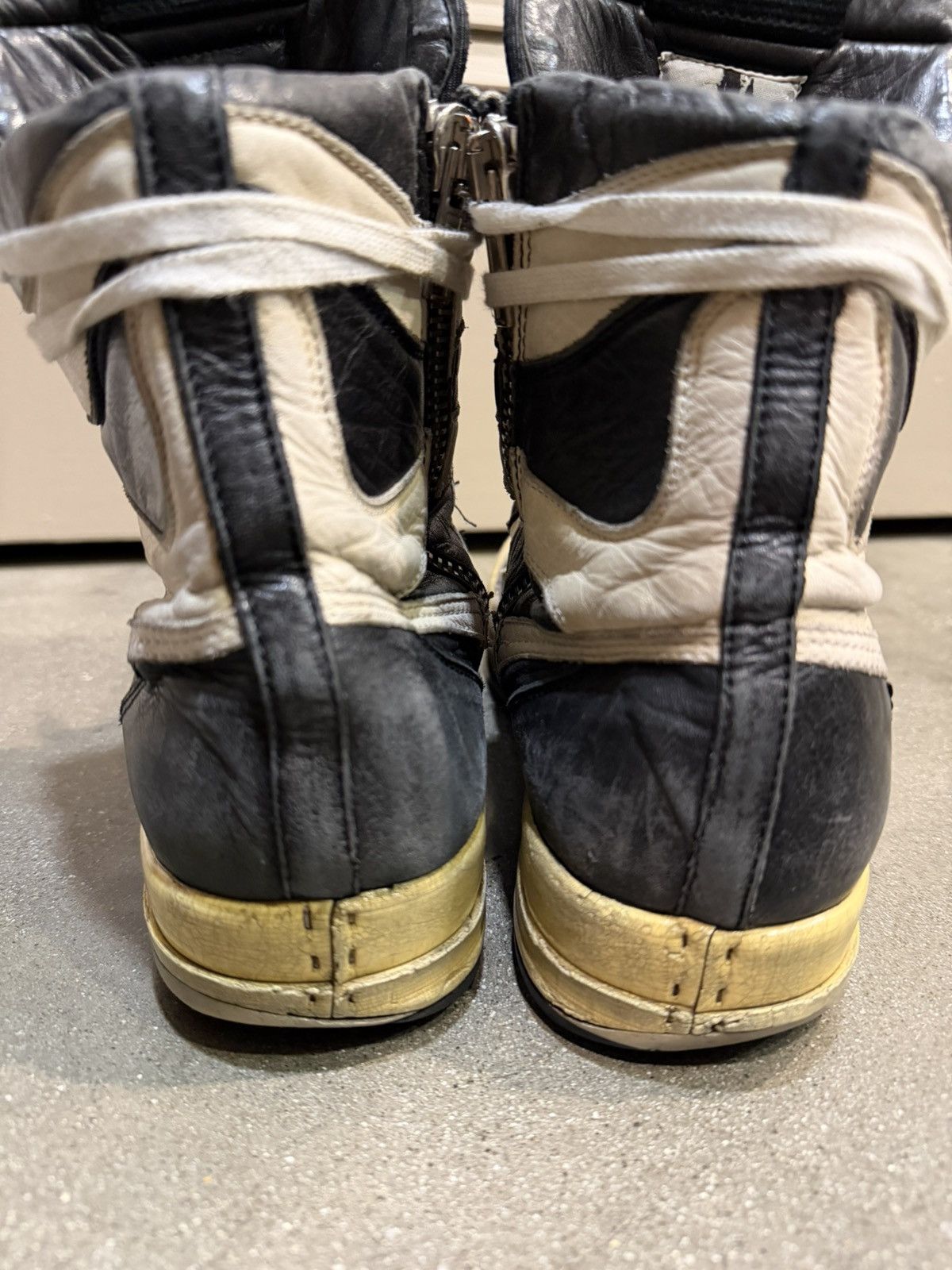 Rick Owens AW06 Oreo Geobasket Dunks Size US 9.5 / EU 42-43 - 8 Thumbnail