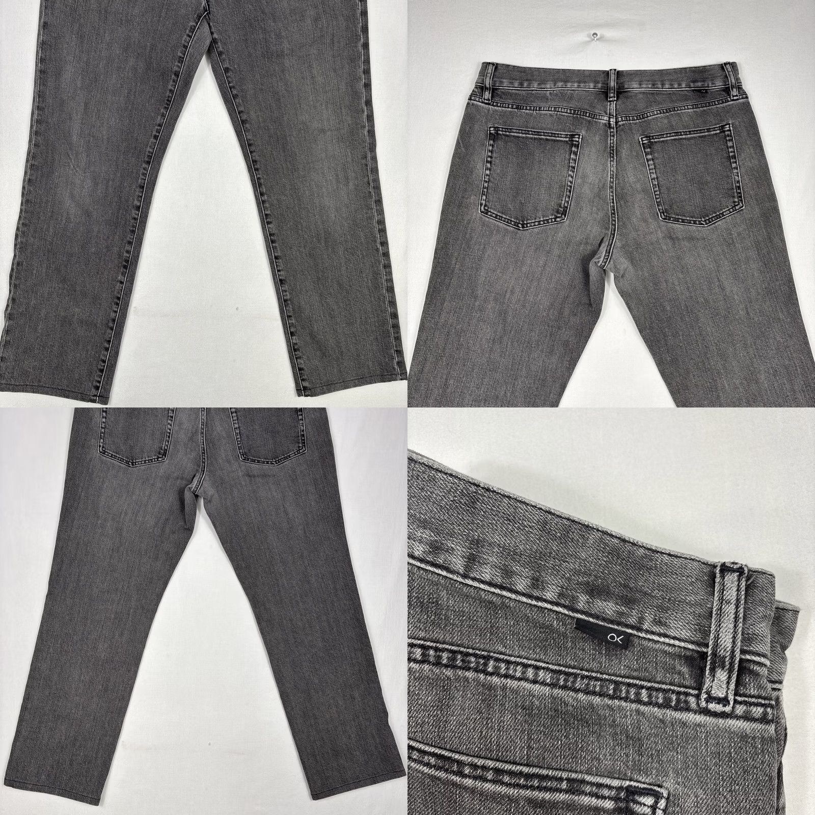 Outerknown Outerknown SEA Jeans Men's 32x20 Gray Stretch Straight Fit Cotton Denim 5-Pocket Regular Waist 30 Inseam Mid Rise Size US 32 / EU 48 - 8 Thumbnail