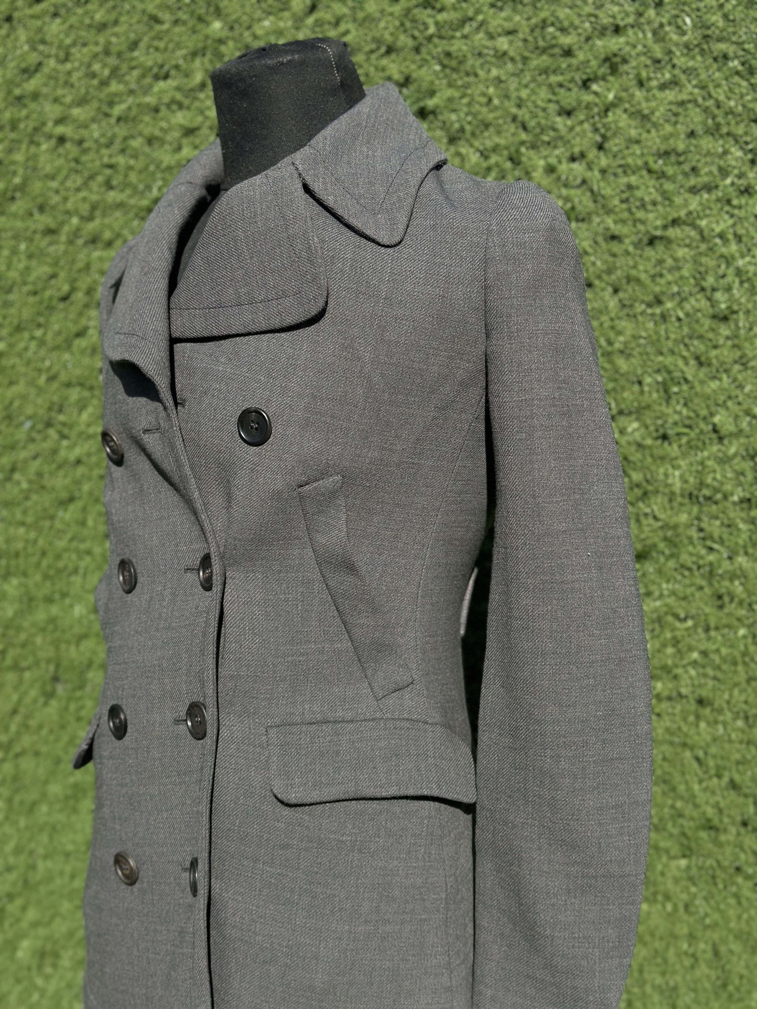 Prada Prada IT40 Double Breasted Peacoat Jacket Tailored Fit Size S / US 4 / IT 40 - 13 Thumbnail