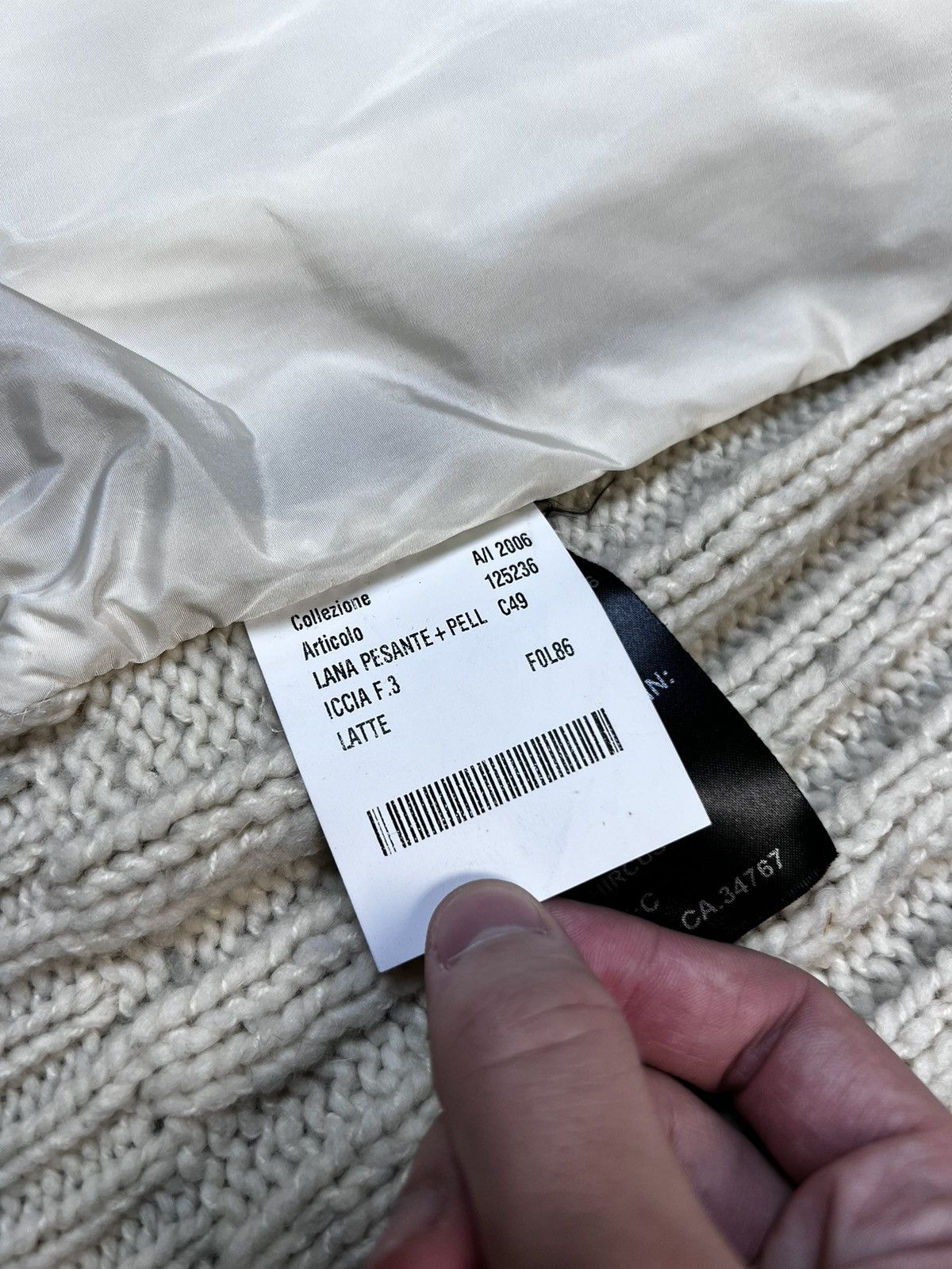 Prada Vintage 2006 Prada Full Zip Knit Goat Fur Sweater Jakcet Size S / US 4 / IT 40 - 15 Thumbnail