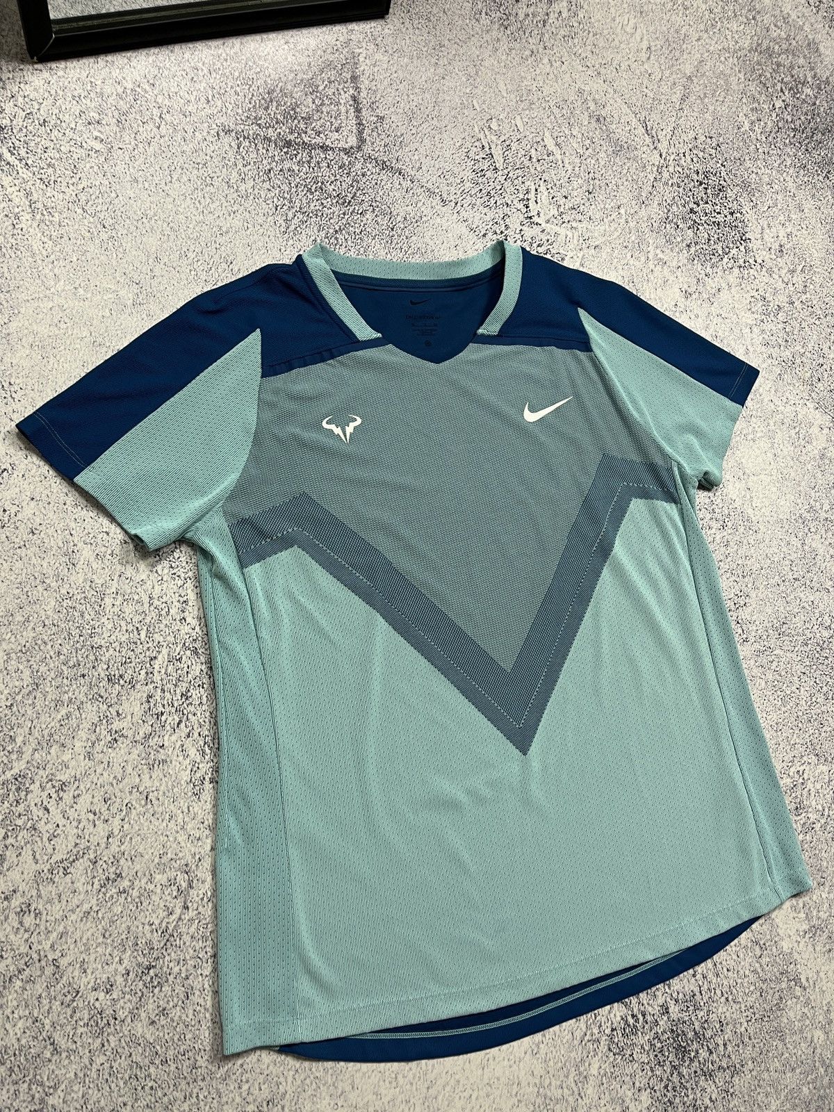 Nike Nike Court Rafael Nadal Dri-Fit ADV Rafa Tennis Jersey Shirt Size US XL / EU 56 / 4 - 4 Thumbnail