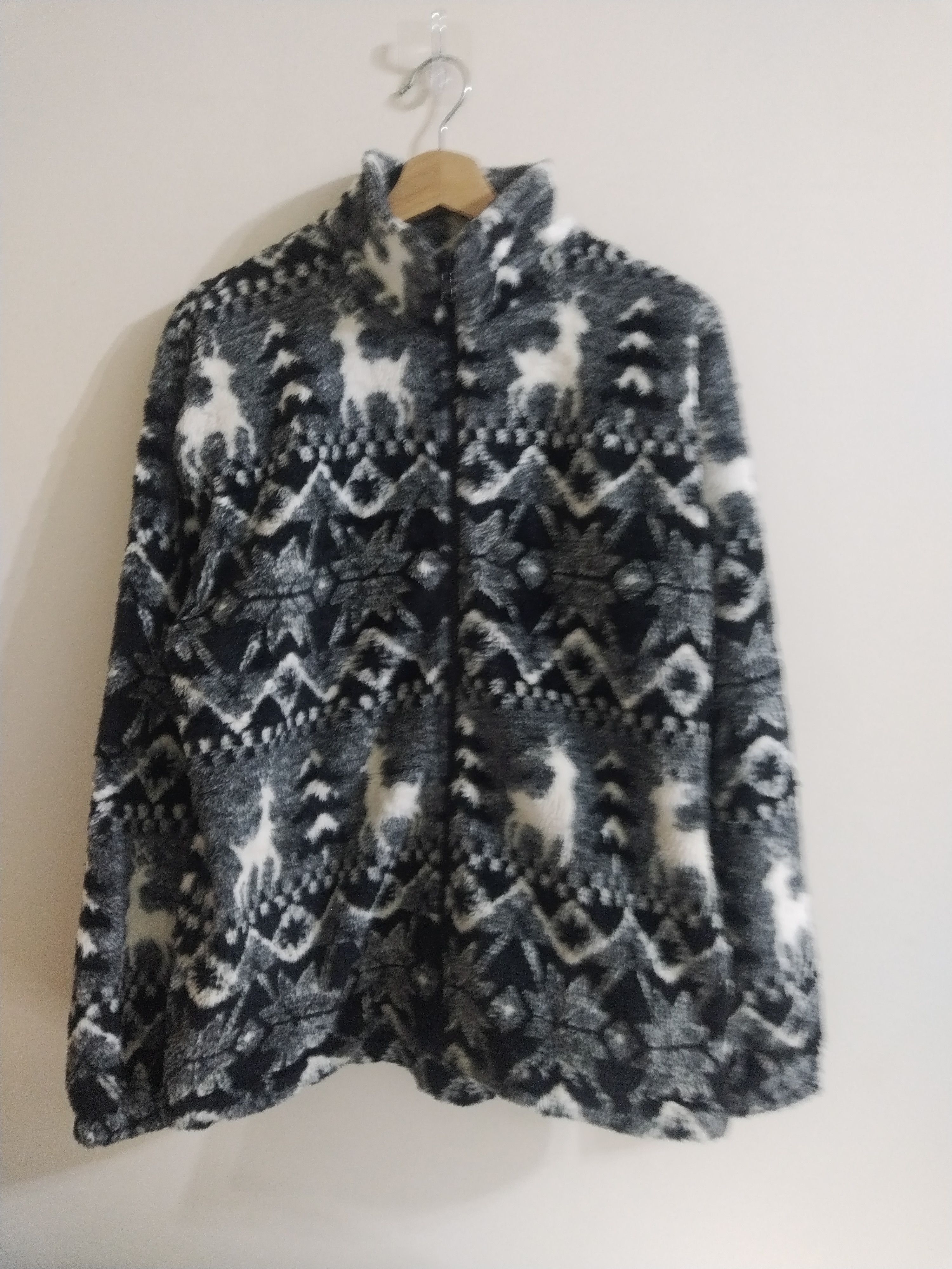 Japanese Brand NAVAJO WOOL BLACK WHITE KAPITAL INSPIRED Size US M / EU 48-50 / 2 - 15 Thumbnail