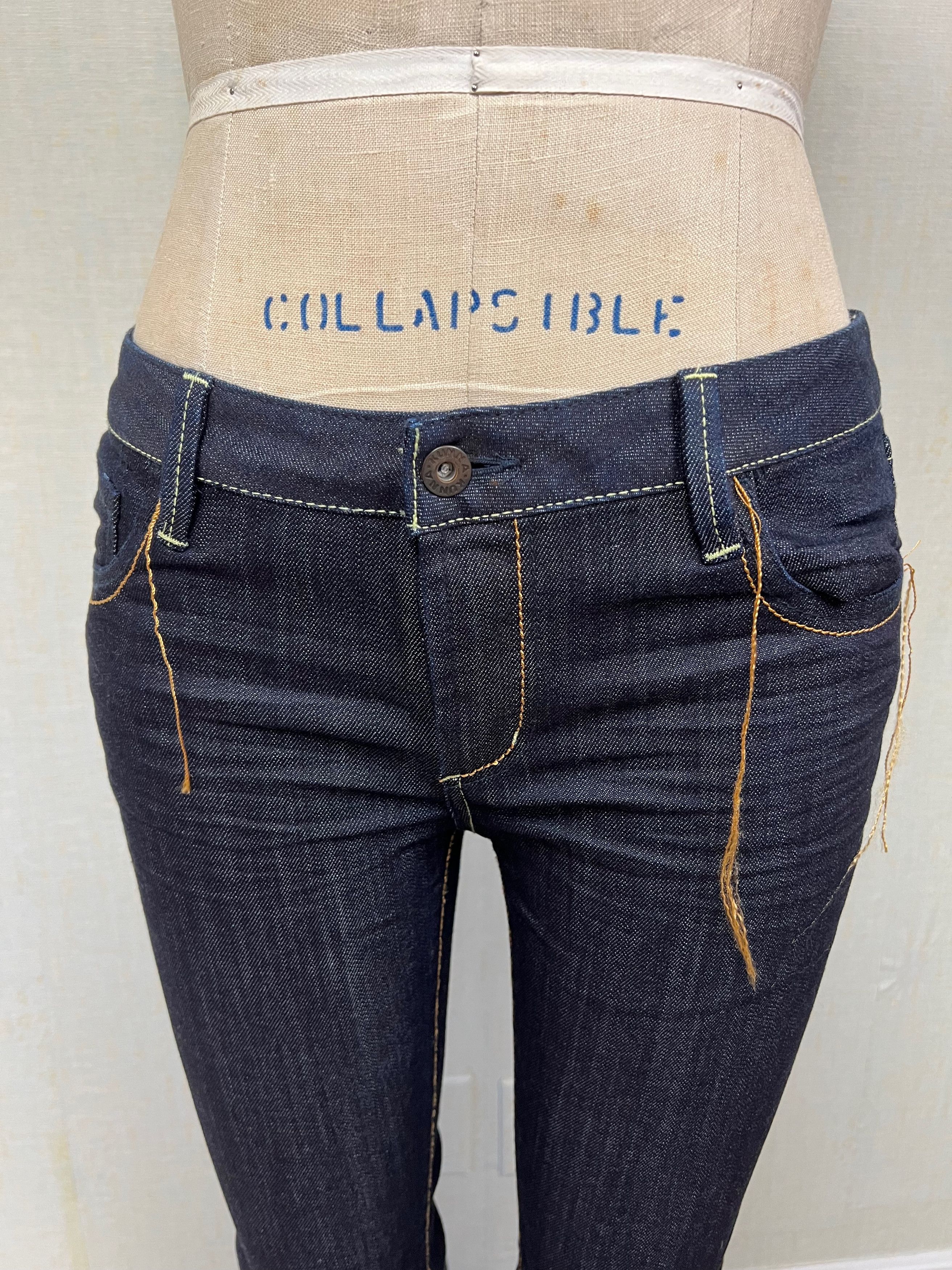 Vintage NWT Vintage Kunna Dark Wash Straight Low Rise Jeans 31 Size 31" - 2 Thumbnail