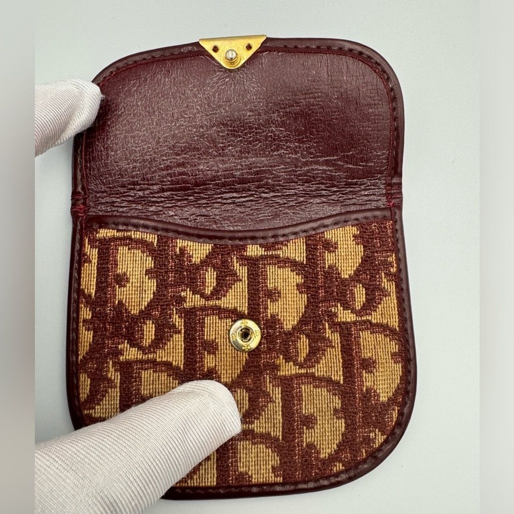 Dior Authentic Dior Oblique Coin Wallet Rare Vintage Size ONE SIZE - 5 Thumbnail
