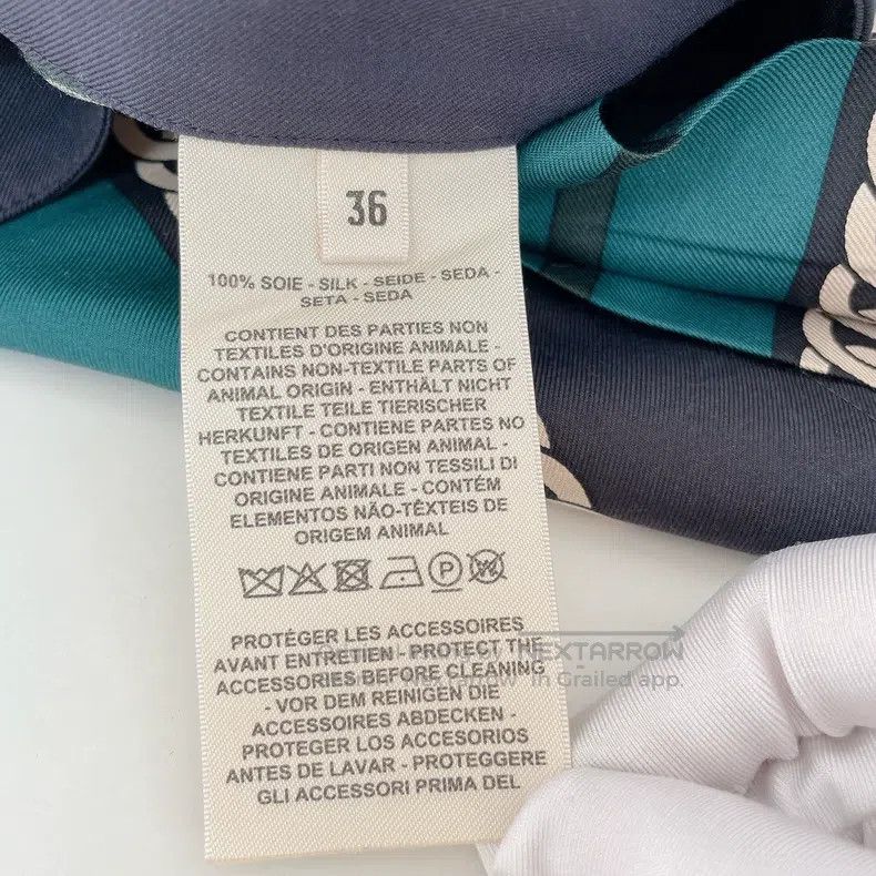 Hermes Green printed skirt