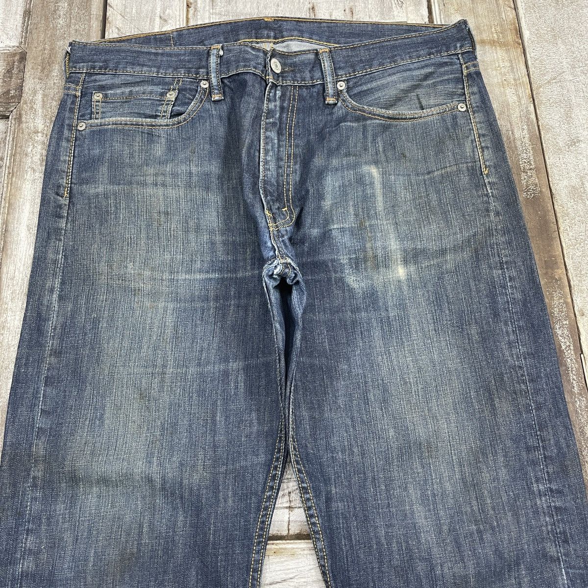 Levi's Vintage Levis 513 Faded Distressed Jeans WC202 Size US 36 / EU 52 - 3 Thumbnail