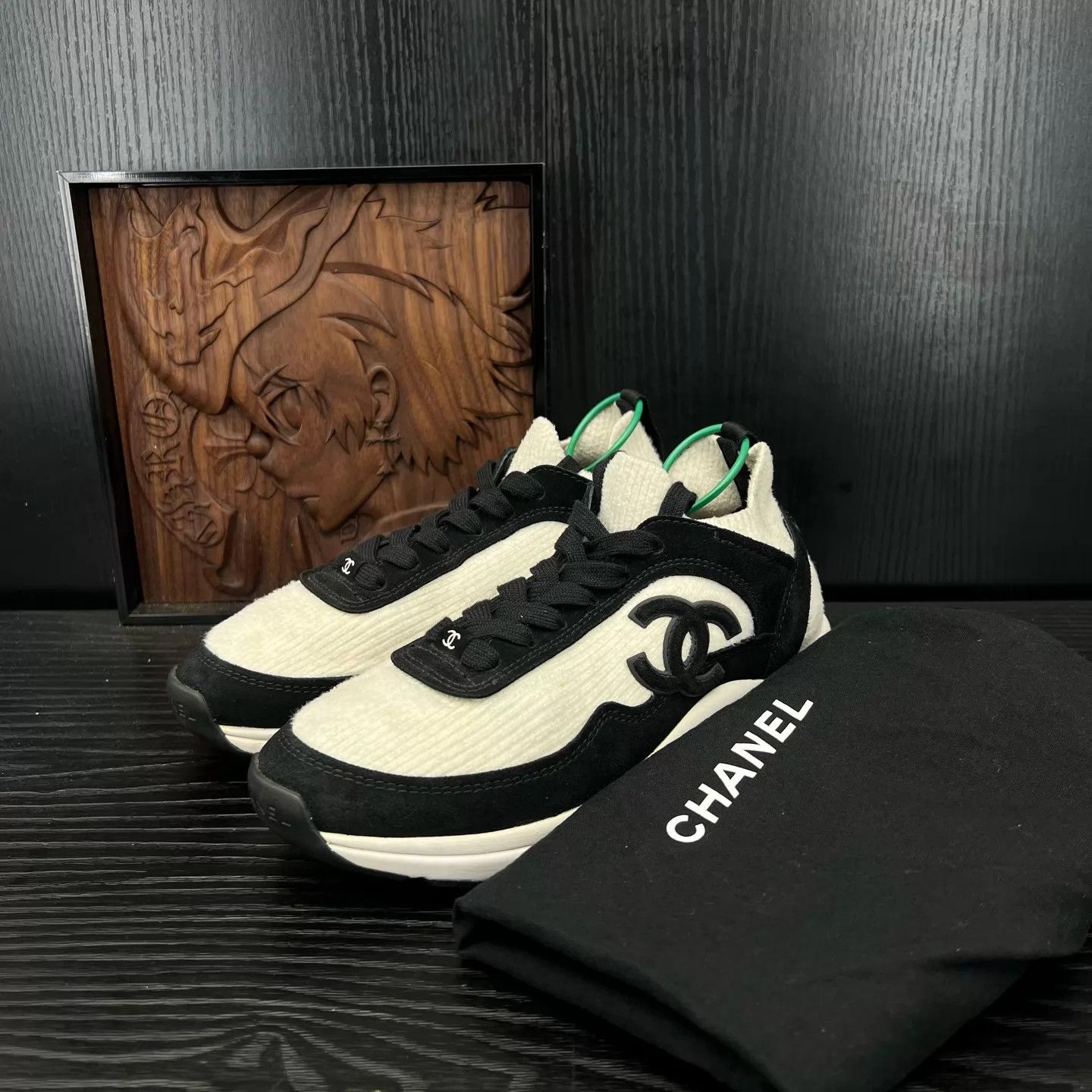 Chanel Chanel Black White Panda Sneaker 36 Like New Size US 5.5 / IT 35.5 - 1 Thumbnail