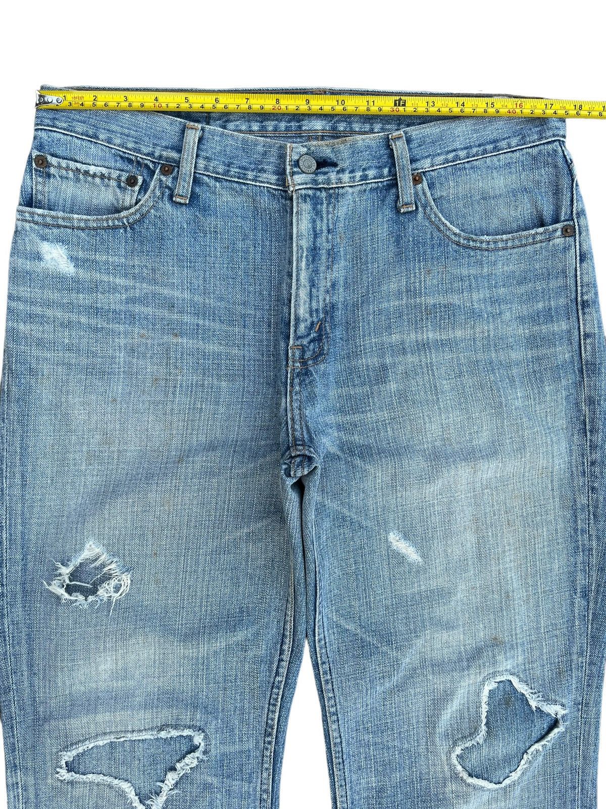 Levi's Vintage Clothing × Vintage Vintage Y2K Levi’s Grunge Blue Washed Distressed Baggy Jeans Size US 35 - 14 Thumbnail