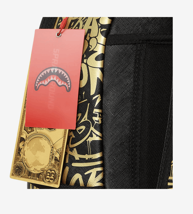 Sprayground Sprayground Gold Graff DLX Backpack Grailed