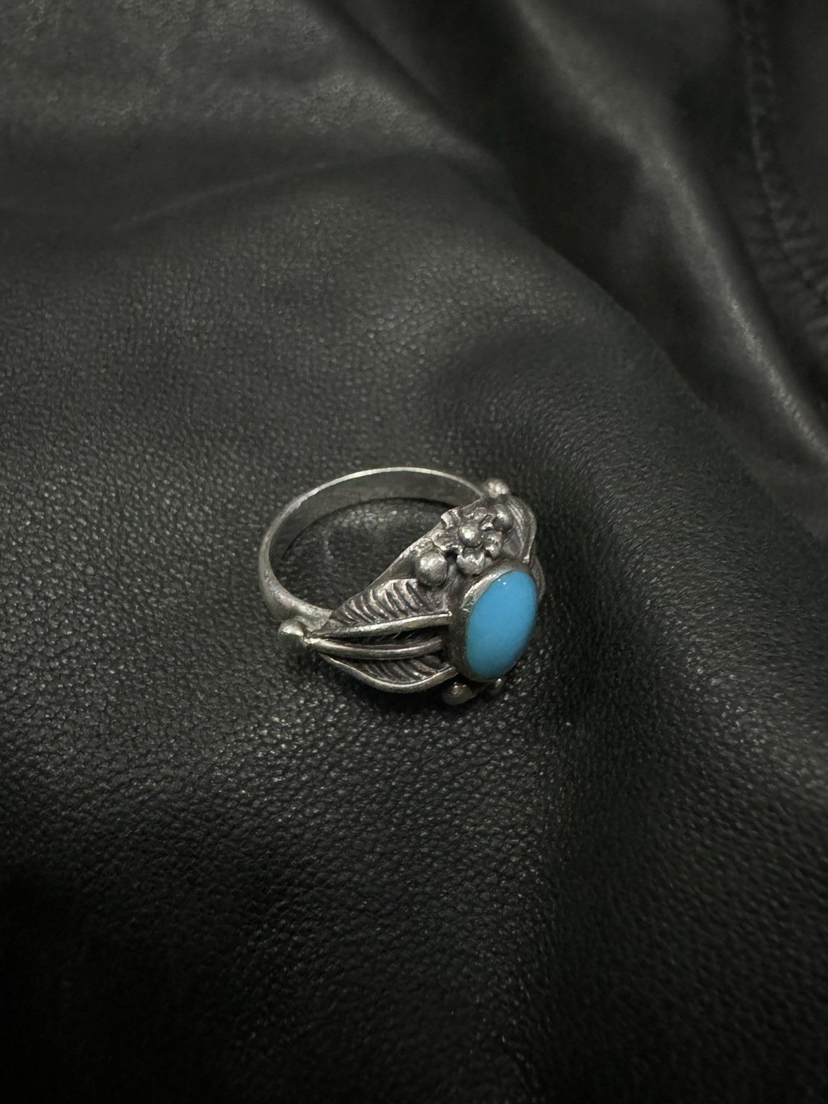 Jewelry NATURAL SLEEPING BEAUTY TURQUOISE 925 SILVER RING SZ 4 Size ONE SIZE - 2 Thumbnail