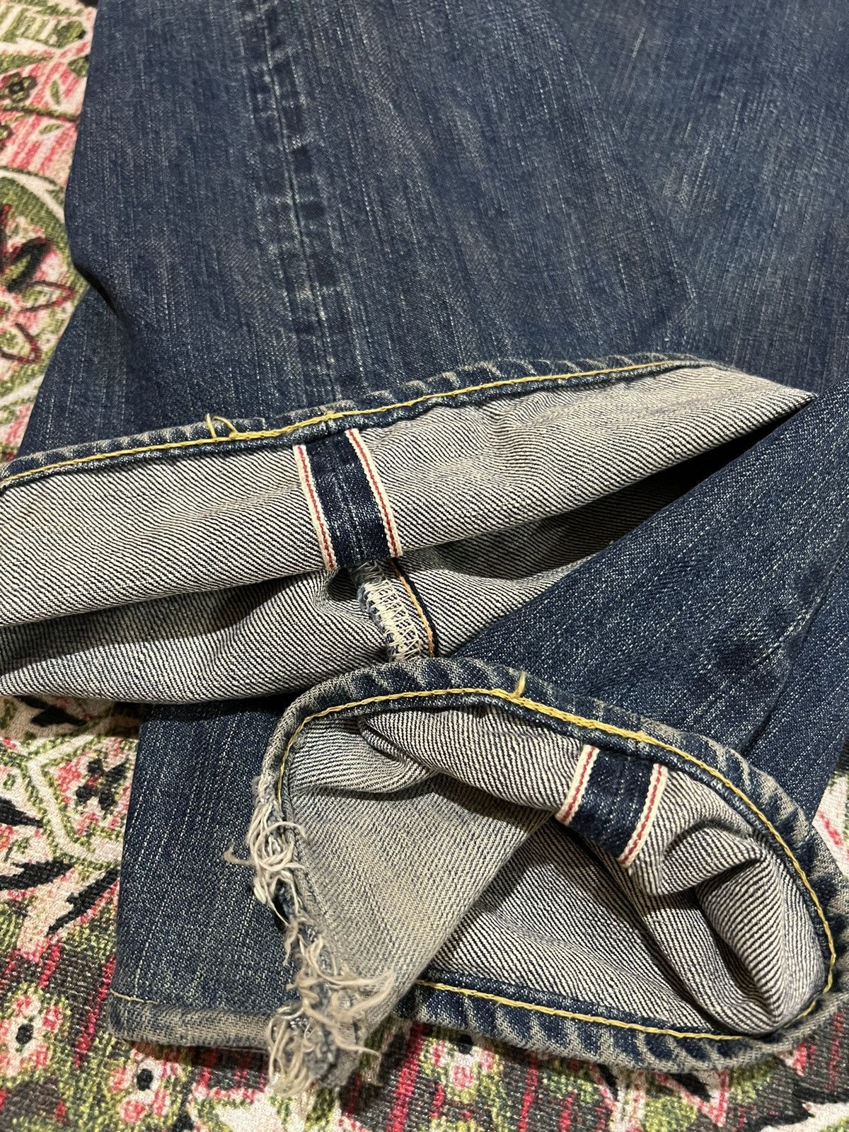 If Six Was Nine × Seditionaries 💥BAGGY💥VINTAGE 90’s ACOUSTIC DISTRESSED SELVEDGE JEANS Size US 34 / EU 50 - 12 Thumbnail
