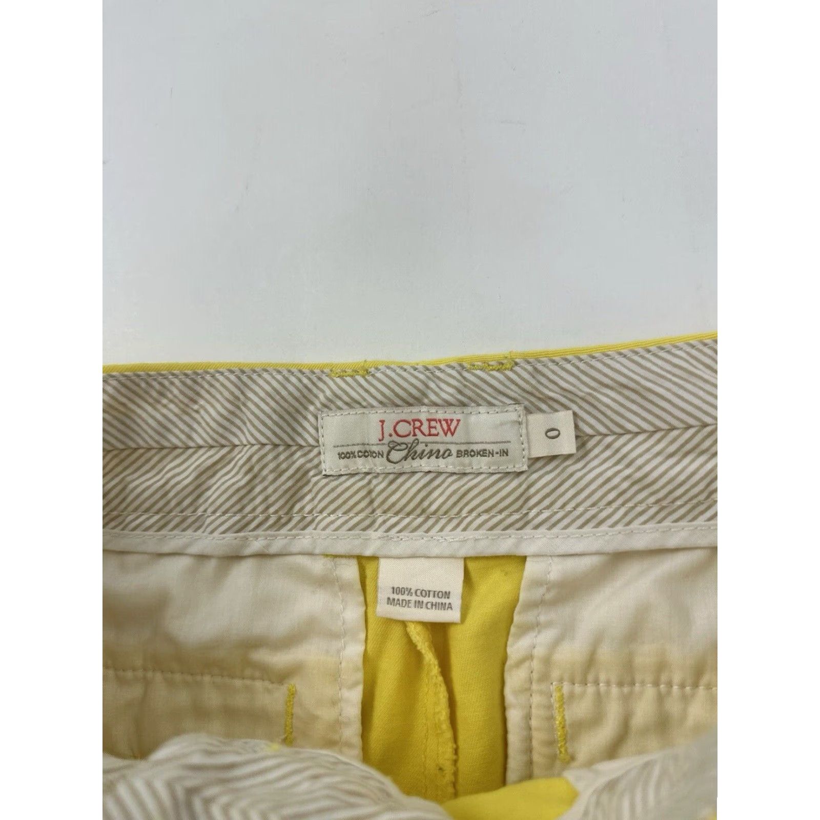 J.Crew J.Crew Chino Shorts Women’s 0 Yellow Preppy Golf Casual Size 25" / US 0 / IT 36 - 4 Thumbnail