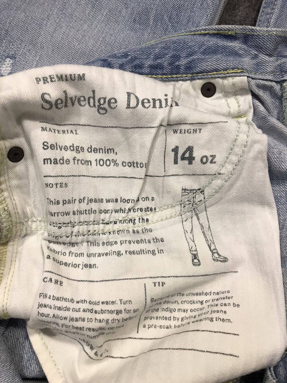 Japanese Brand × Vintage Vintage Goodfellow Selvedge Distressed Denim Jeans Size US 32 / EU 48 - 18 Thumbnail