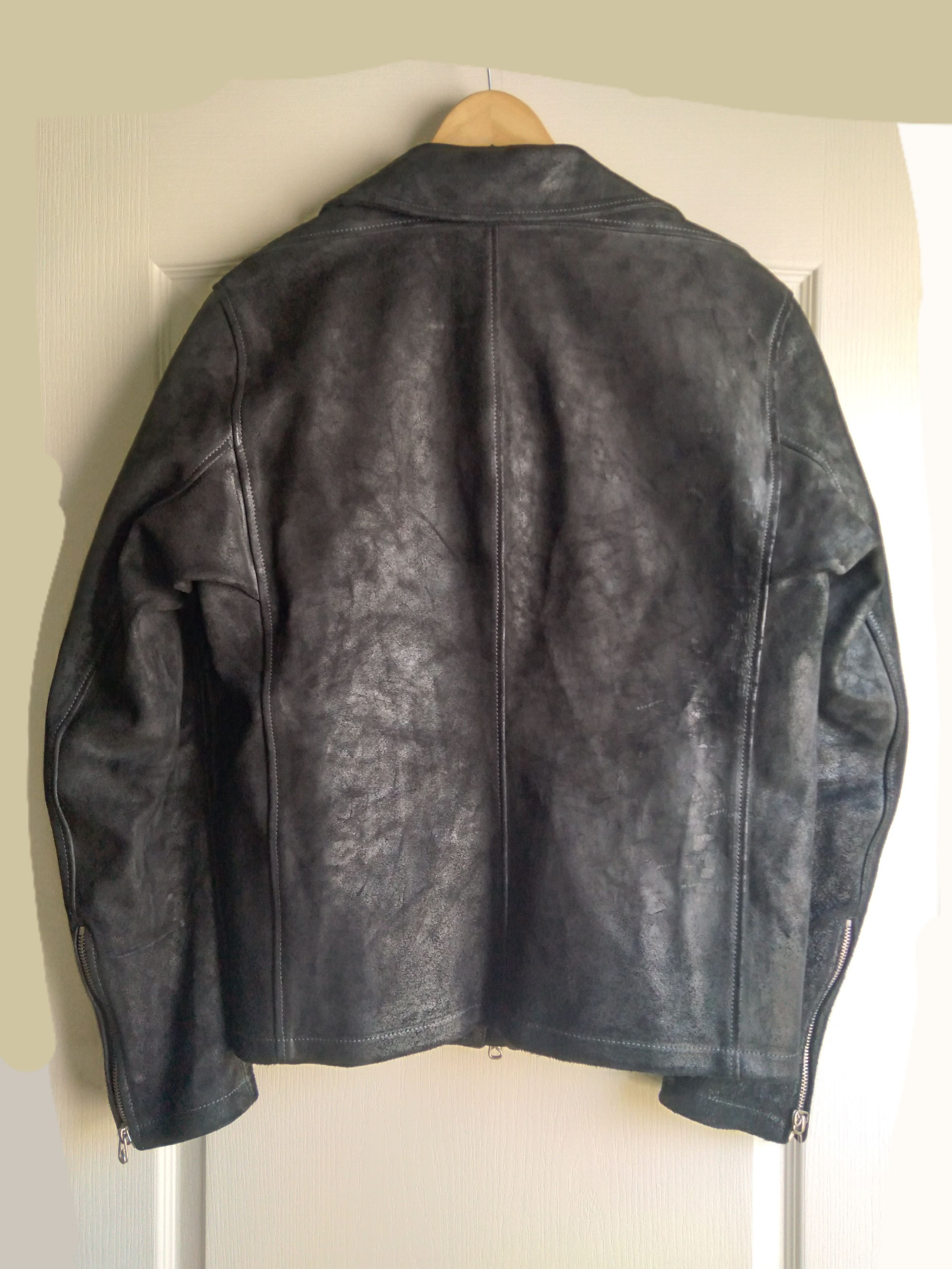 Deepti Cordovan Horse Leather Jacket Membrane Black Size 52 m-l Size US M / EU 48-50 / 2 - 9 Thumbnail