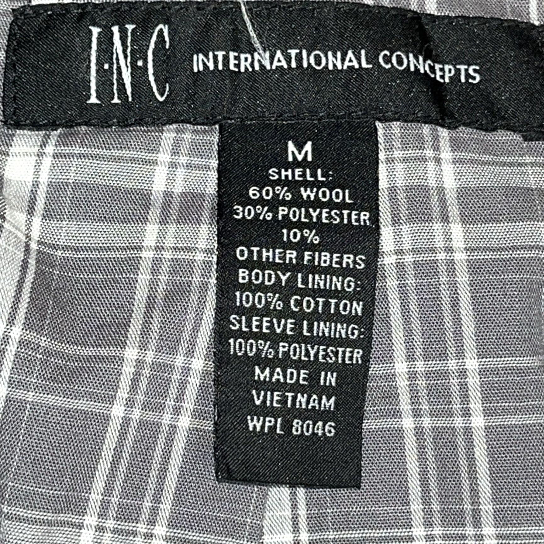 Vintage VINTAGE INC Black Wool Trench Pea Coat Button Up Men’s M Flap Pockets PLAID Lined Jacket Size US M / EU 48-50 / 2 - 2 Thumbnail