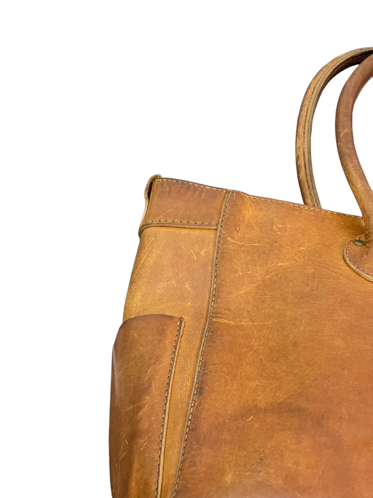 Japanese Brand Full Leather Patina Le Midi Tote Shoulder Bag 1🟩2 Size ONE SIZE - 10 Thumbnail