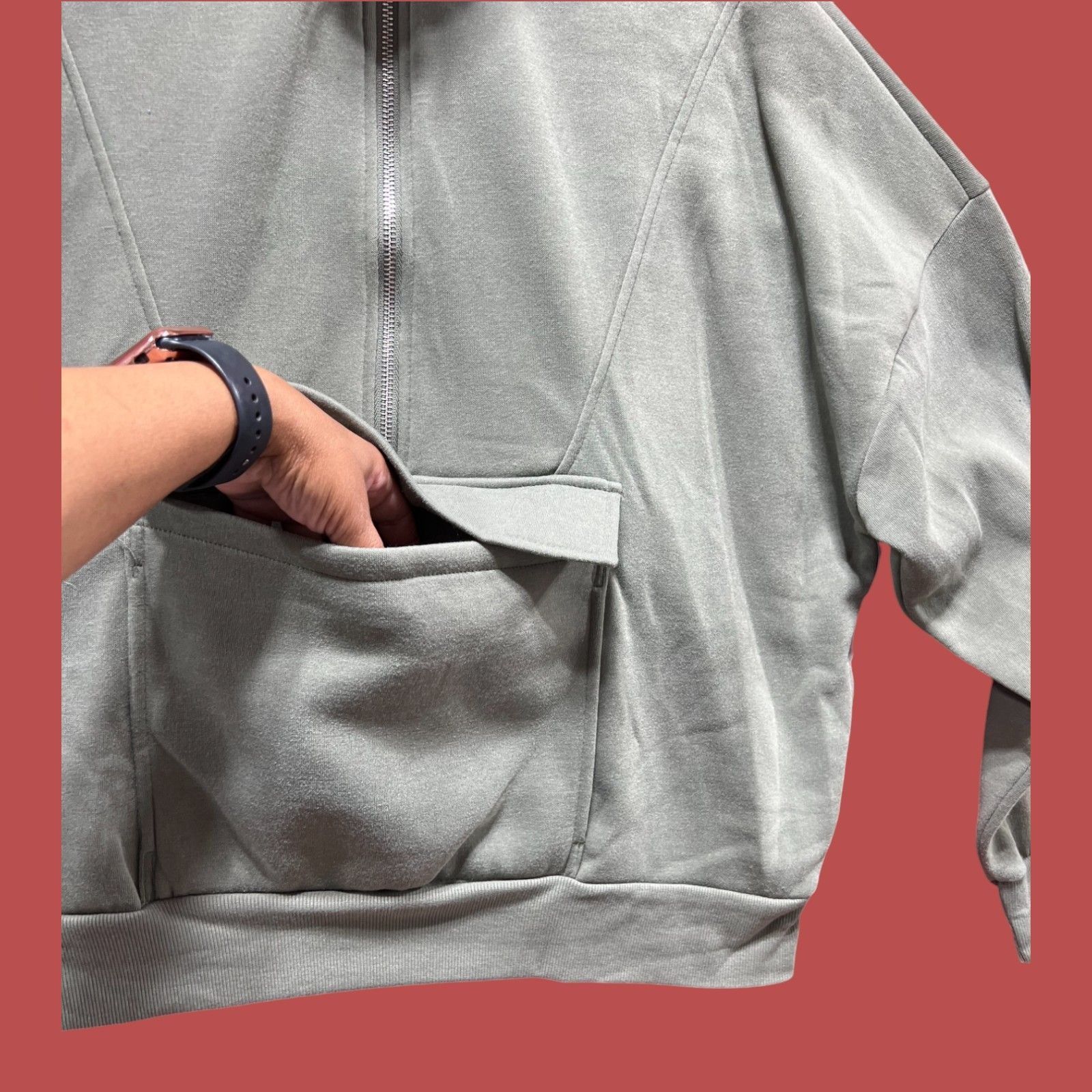 Other Love Mood - Women's Long Sleeve Sweatshirt With Kangaroo Poc Size M / US 6-8 / IT 42-44 - 11 Thumbnail