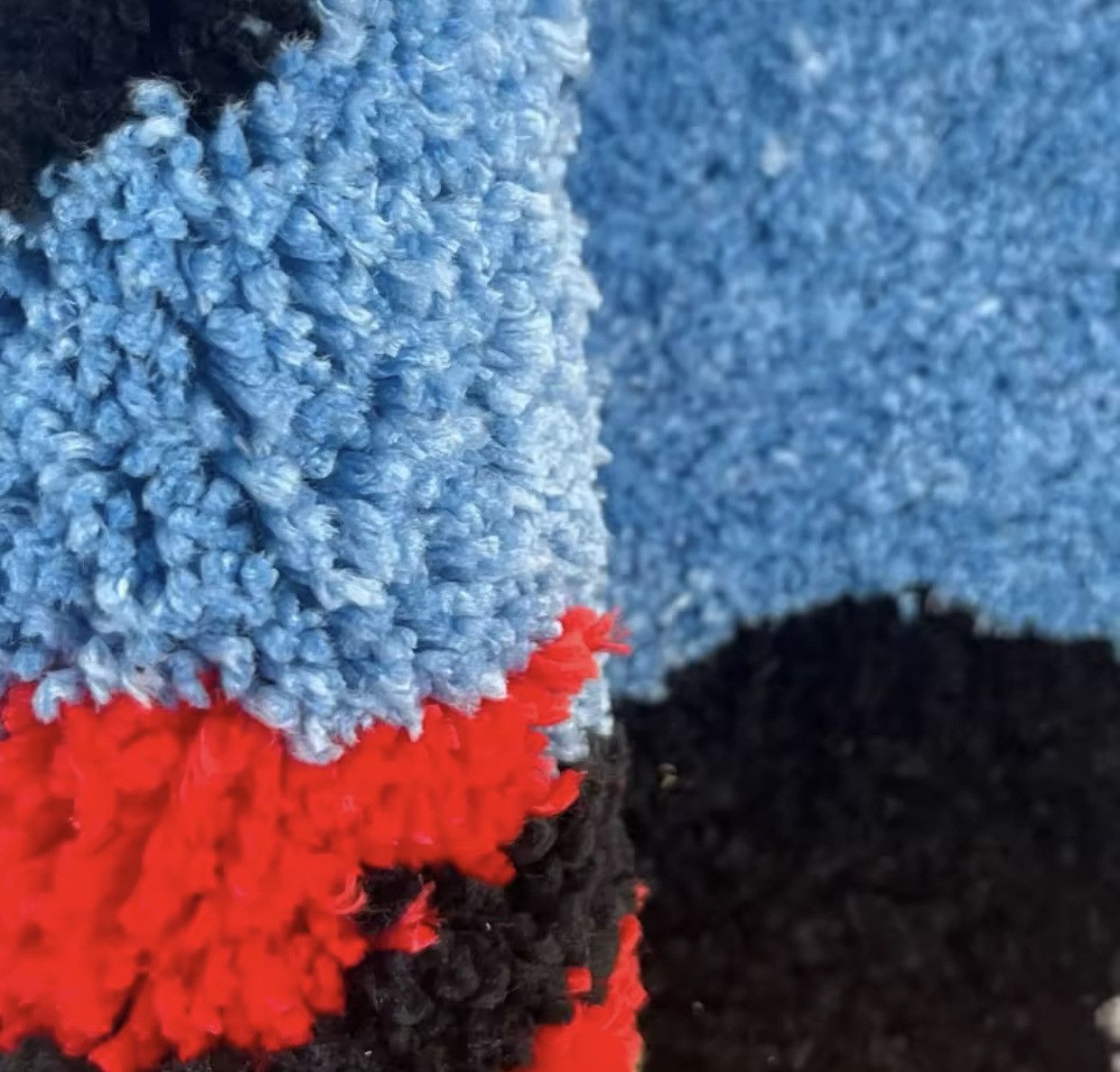 Japanese Brand Heart Flame Car Tufted Rug Size ONE SIZE - 6 Thumbnail