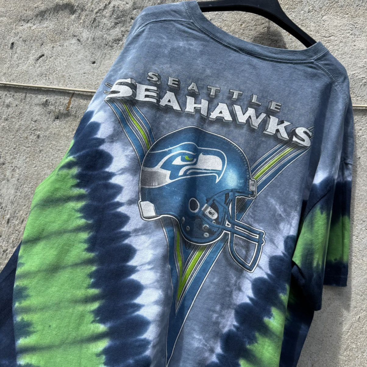 NFL Vintage Seattle Seahawks Tie Dye AOP Football Tshirt XL Size US XL / EU 56 / 4 - 6 Thumbnail