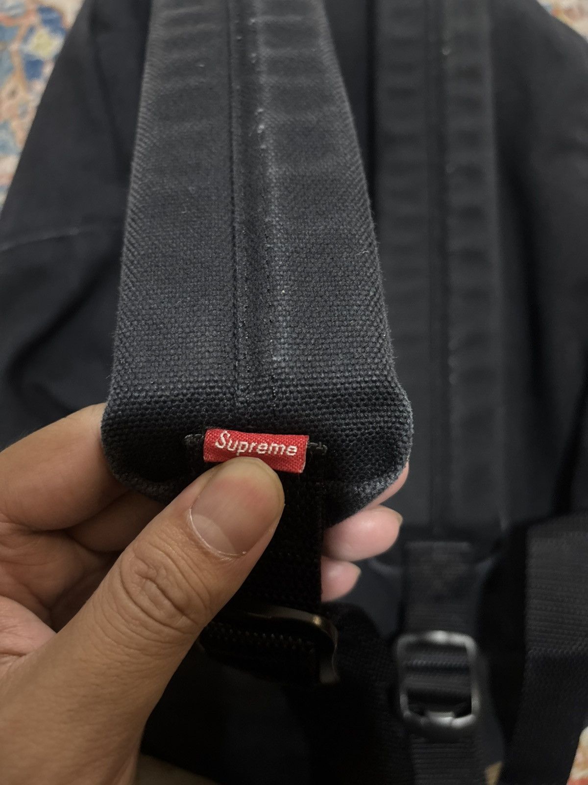 Supreme Backpack Supreme Canvas Logo Box Size ONE SIZE - 8 Thumbnail
