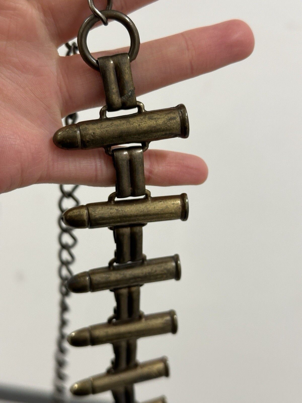 Vintage Faux Patron Metal Belt Brass Rare Crazy Size ONE SIZE - 9 Thumbnail