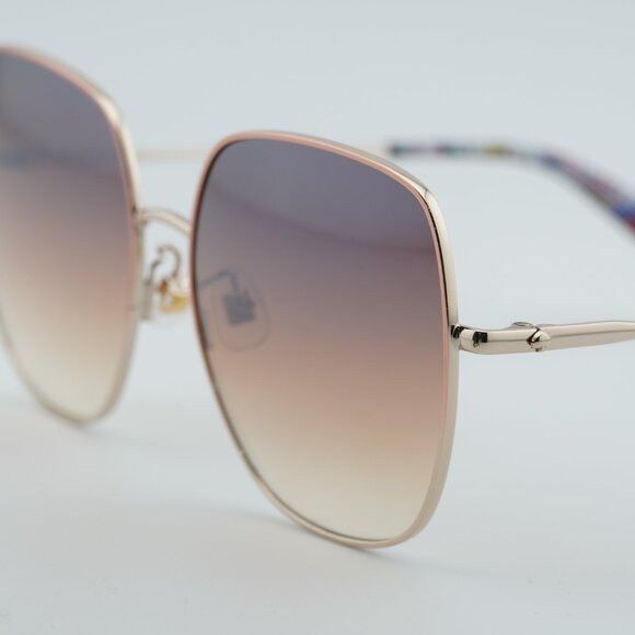 Kate Spade Kate Spade CHARLI/F/S 0AU2 NQ Sunglasses Red Gold Square Size ONE SIZE - 8 Thumbnail