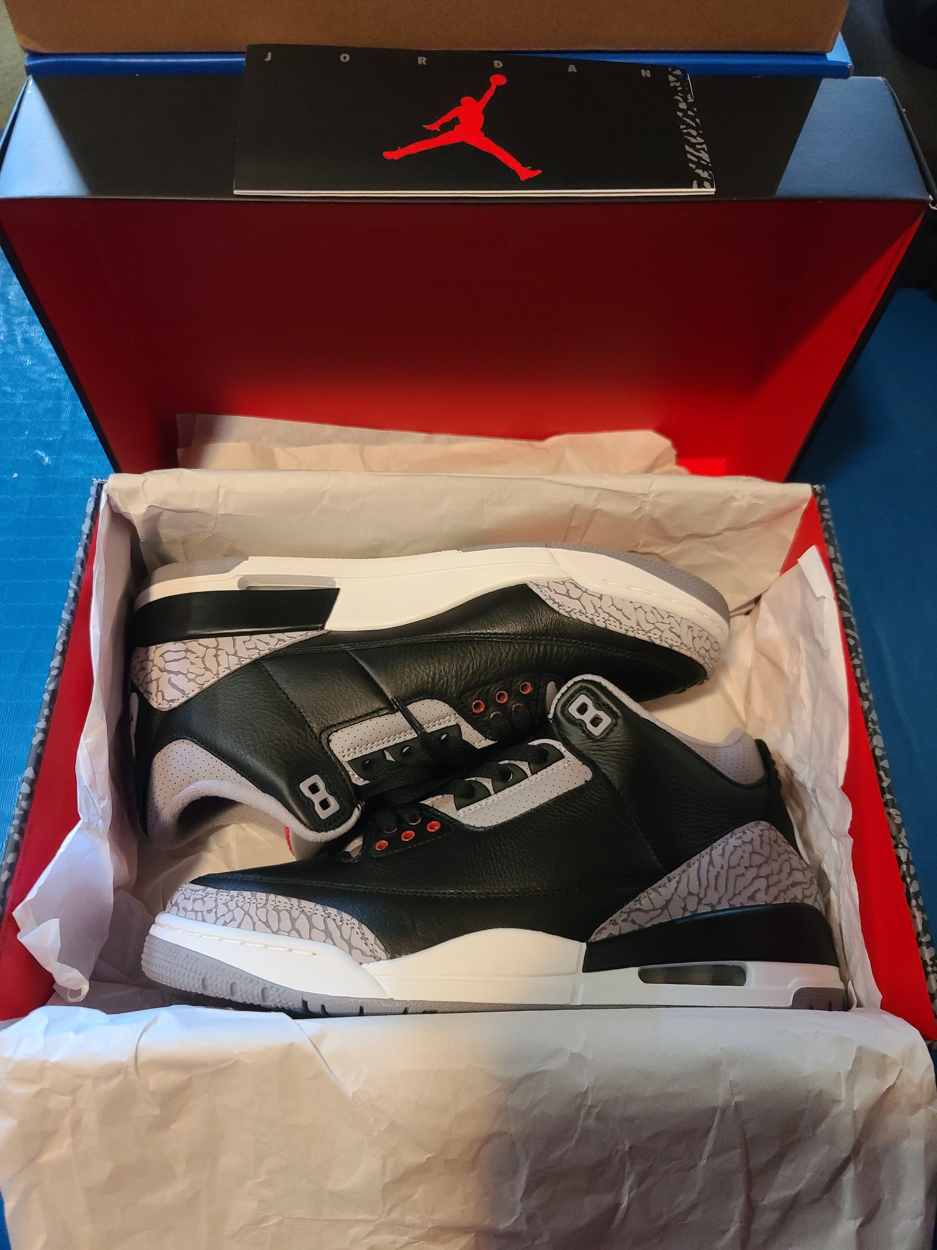 Jordan Brand Black Cement 3s Size US 9.5 / EU 42-43 - 10 Thumbnail