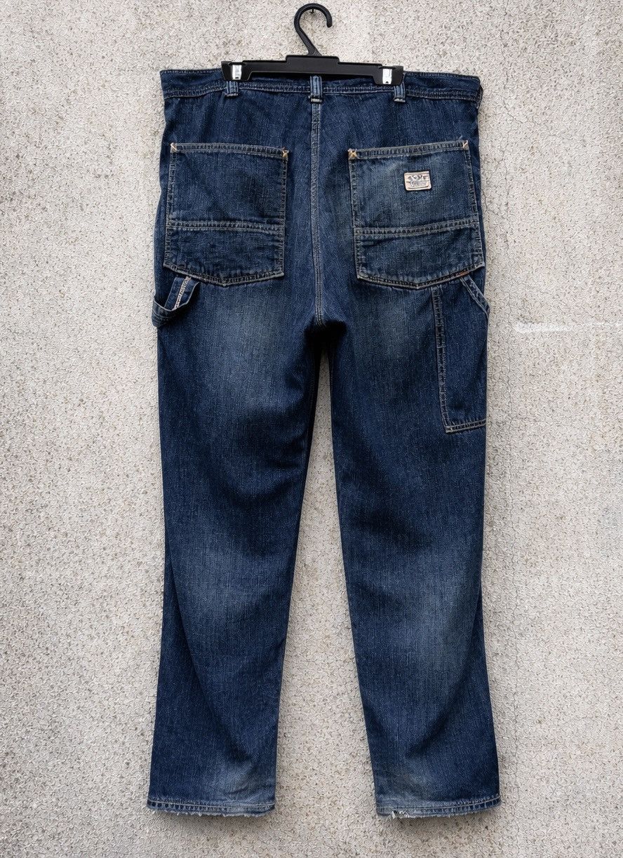 Blue Blue Japan Blue Blue Japan Denim Work Pants Heavy Distressed Carpenter Size US 32 / EU 48 - 9 Thumbnail