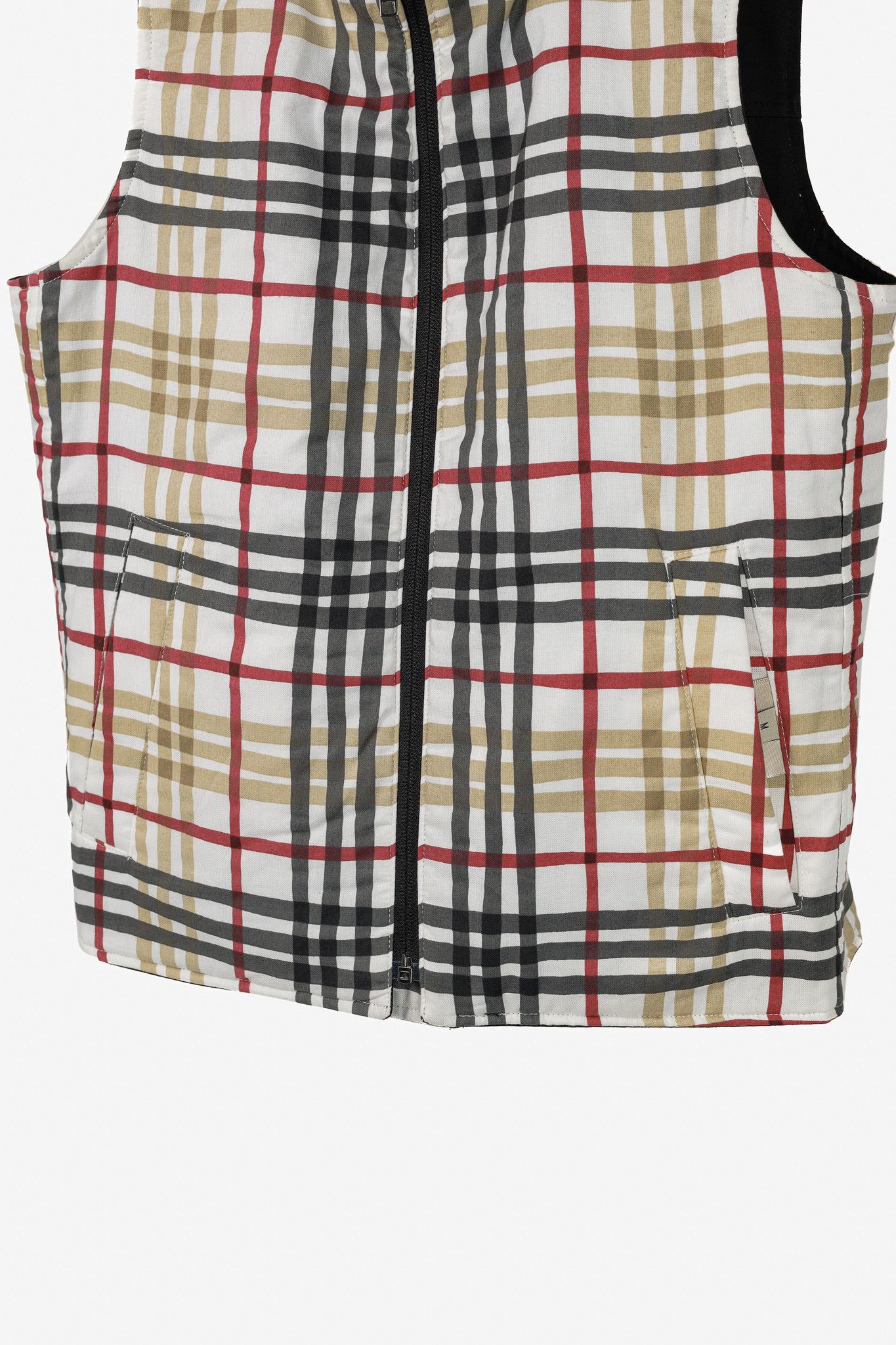 Burberry Buberry Reversible Black & White-Check Cotton Vest Size M / US 6-8 / IT 42-44 - 13 Thumbnail
