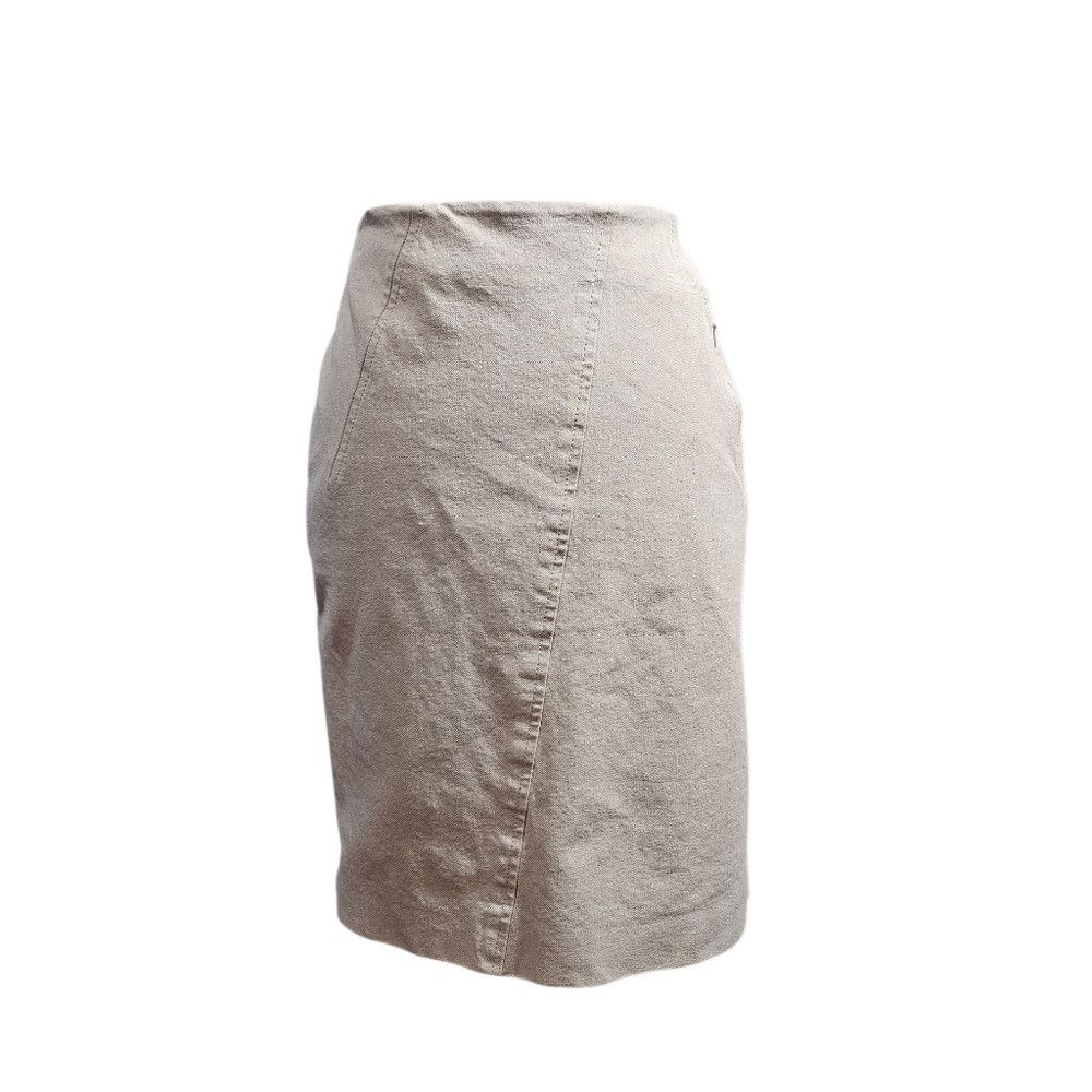 Other Akris Punto Khaki Canvas Knee Length Skirt 6 Size 26" / US 2 / IT 38 - 1 Thumbnail