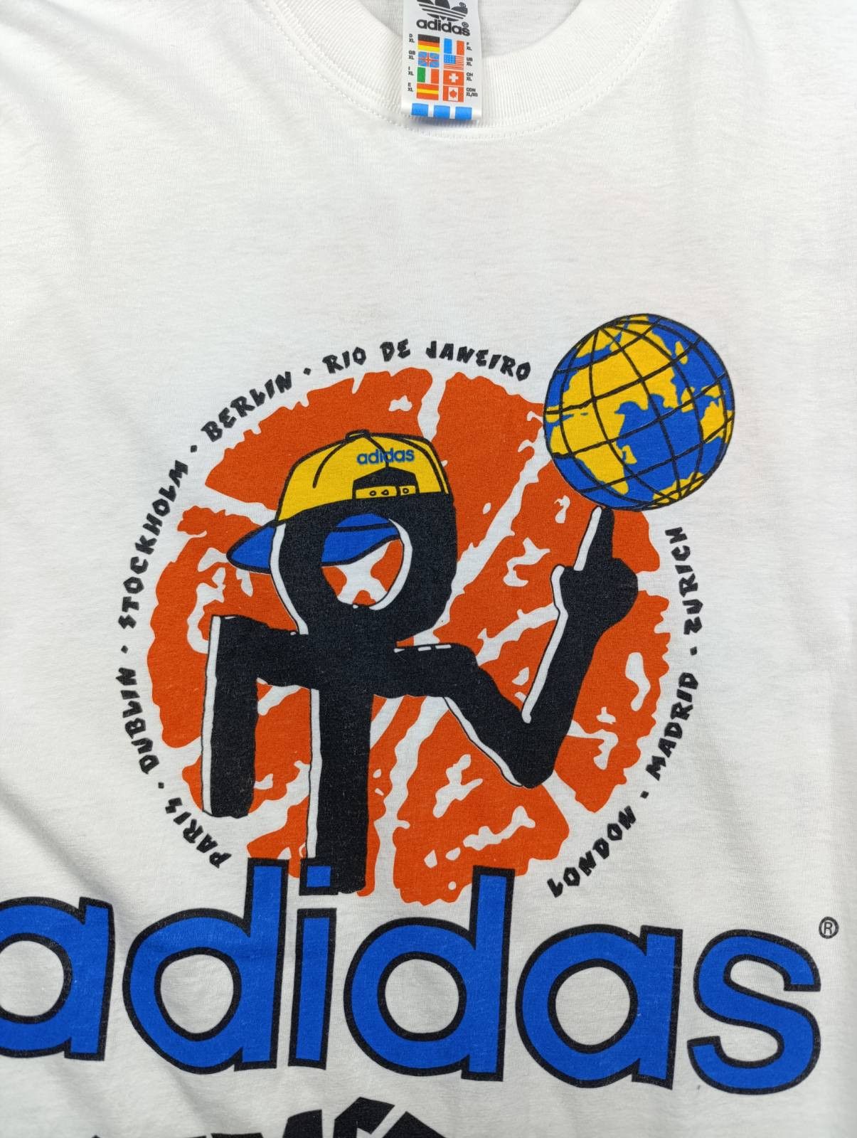 Adidas ADIDAS STREETBALL CHALLENGE 1995 VINTAGE BIG LOGO SHIRT Size US XL / EU 56 / 4 - 9 Thumbnail