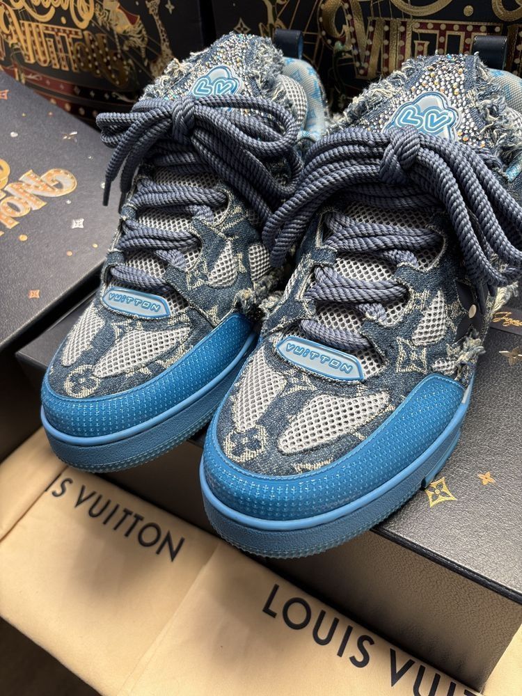 Louis Vuitton Swarovski Skate Trainers Size US 12 / EU 45 - 3 Thumbnail