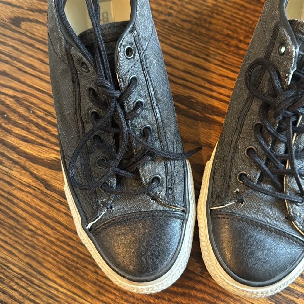 Converse × John Varvatos Converse X John Varvatos distressed black woven lace up low Size US 5 / EU 37 - 4 Thumbnail