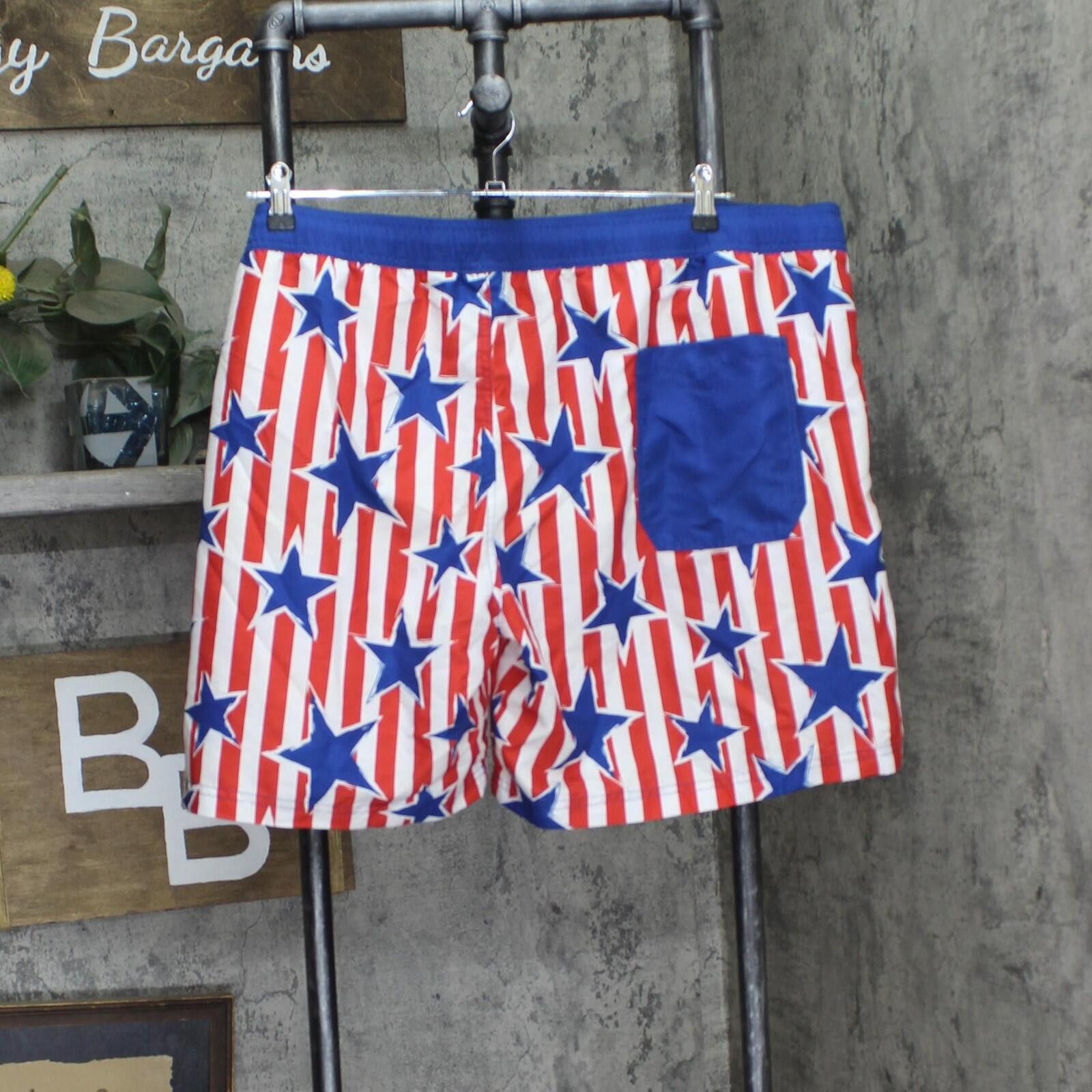 Mad Engine Nwt Mad Engine Americana Swim Shorts 89218265 Blue / Red Xl Size US 36 / EU 52 - 2 Thumbnail