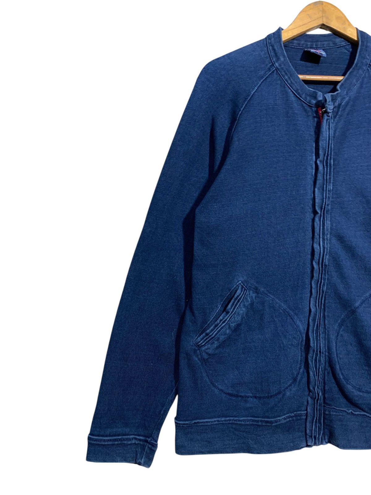 Global Work × Japanese Brand 🔥GLOBAL WORK INDIGO BLUE ZIPPER JACKETS Size US L / EU 52-54 / 3 - 2 Thumbnail